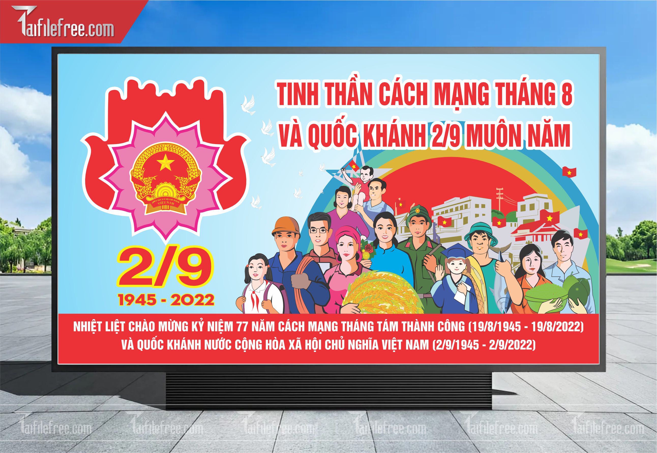 Banner, Poster Kỷ Niệm Quốc Khánh Ngày Độc Lập QK24