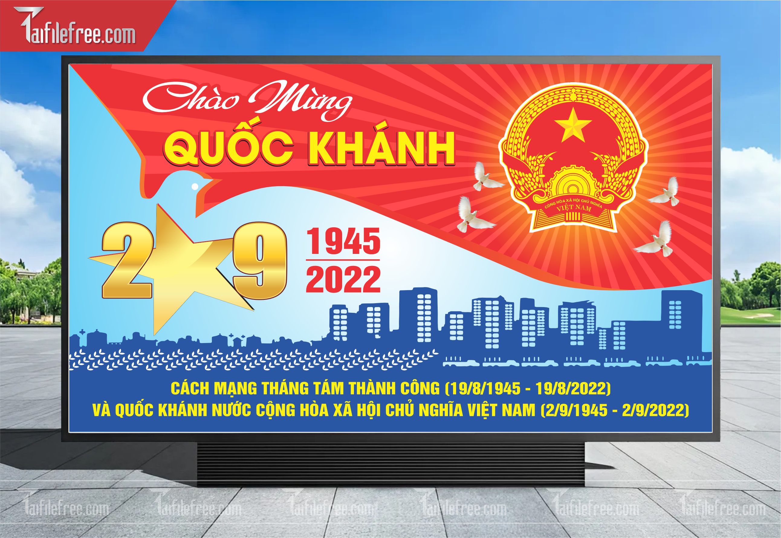Banner, Poster Kỷ Niệm Quốc Khánh Ngày Độc Lập QK25