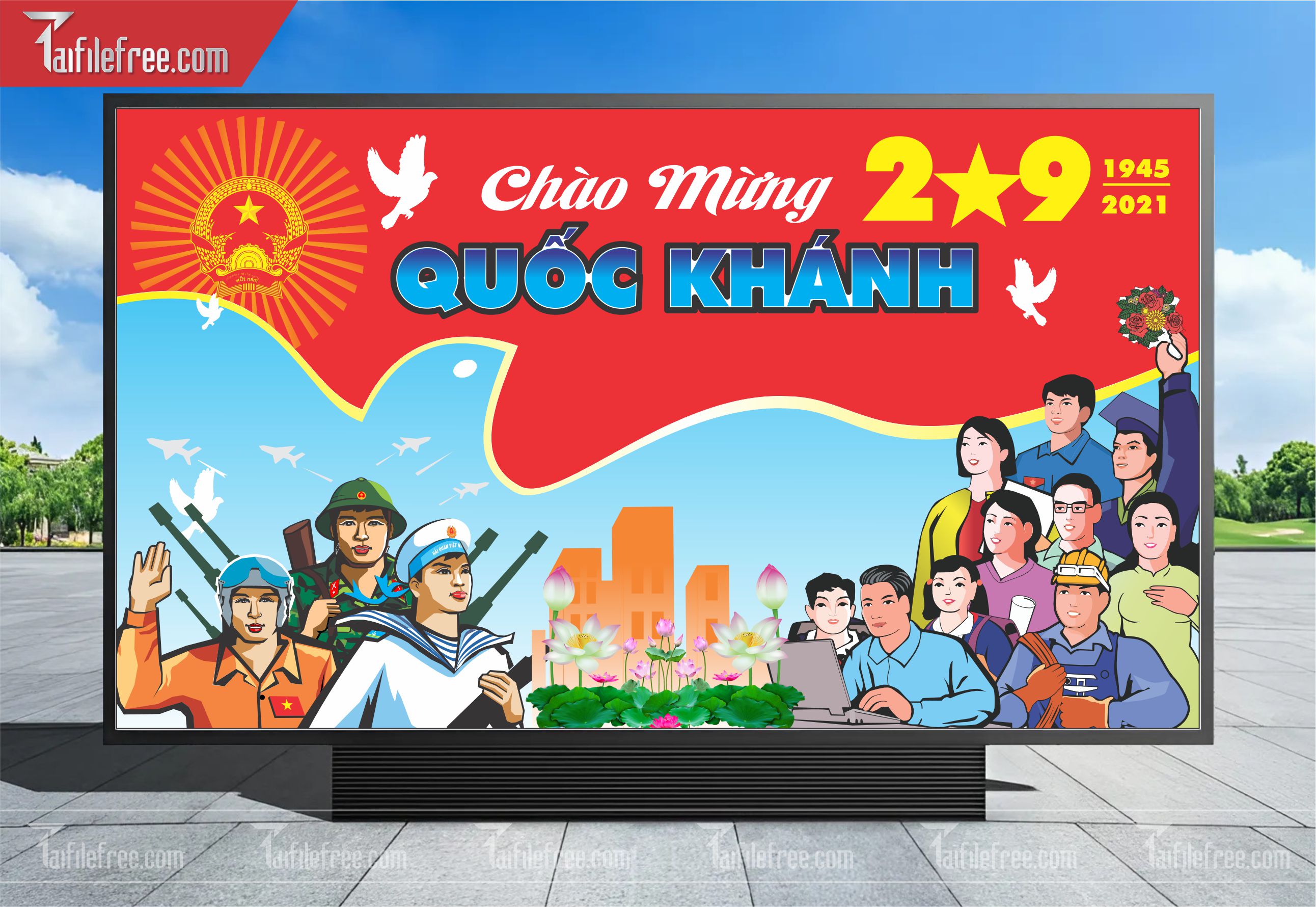 Banner, Poster Kỷ Niệm Quốc Khánh Ngày Độc Lập QK27