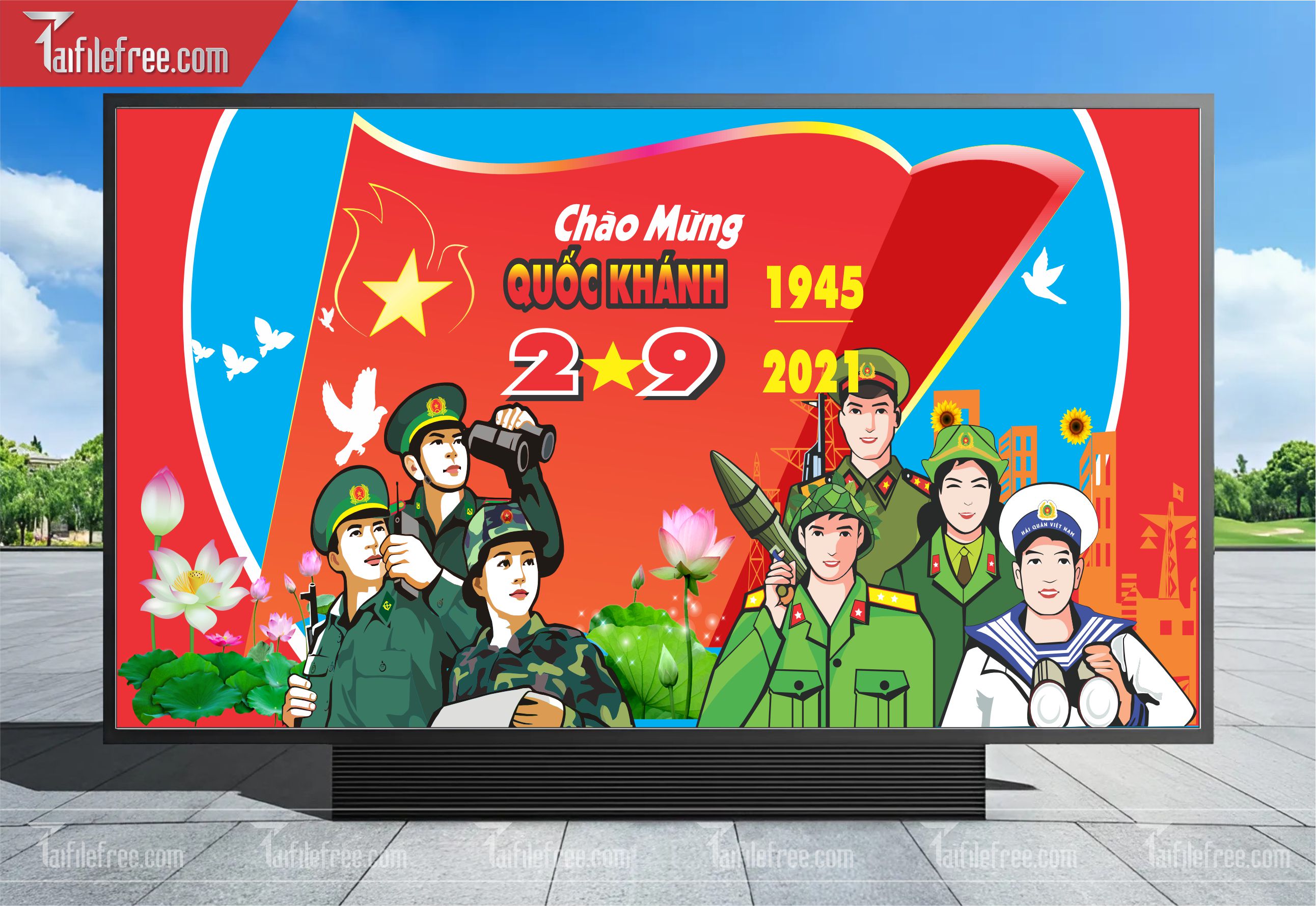 Banner, Poster Kỷ Niệm Quốc Khánh Ngày Độc Lập QK29