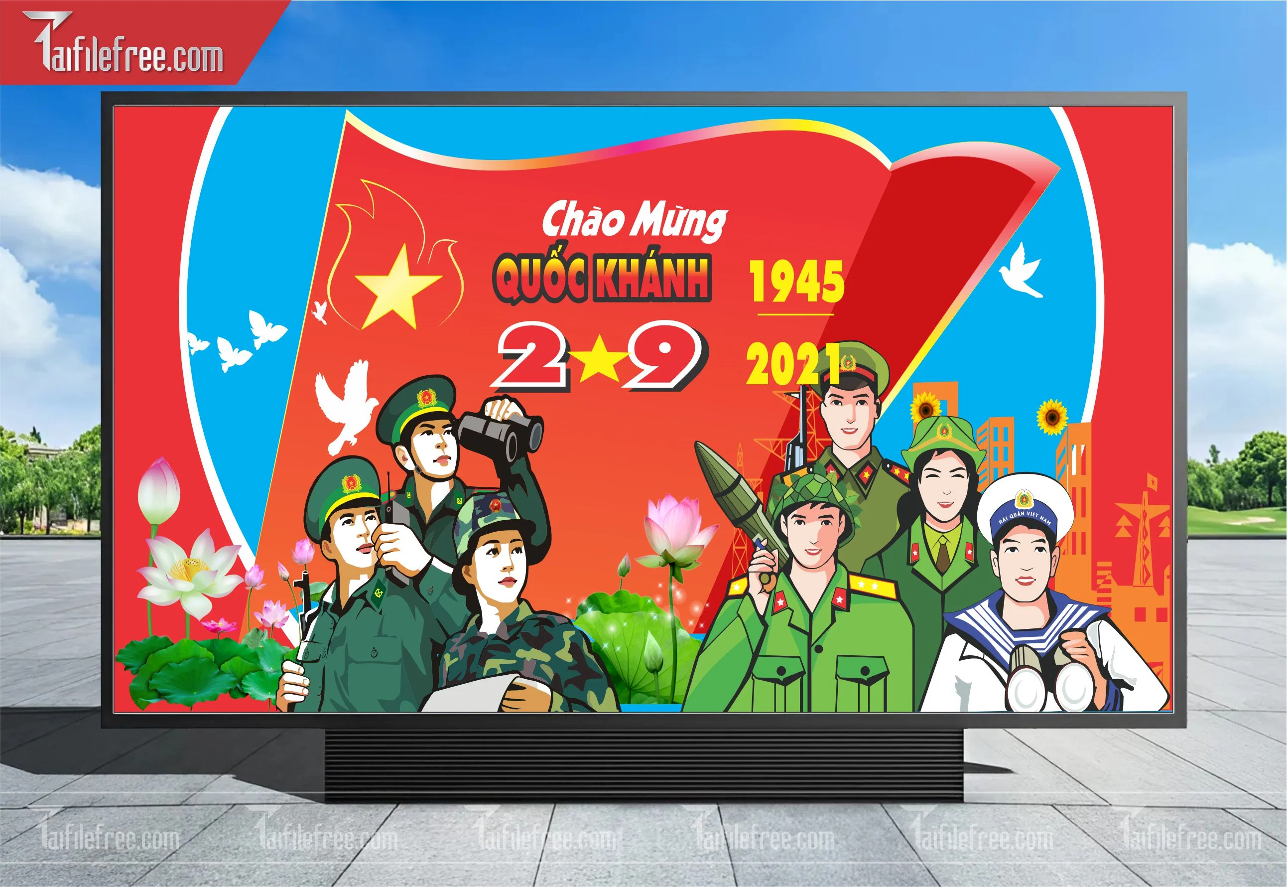 Banner, Poster Kỷ Niệm Quốc Khánh Ngày Độc Lập QK29