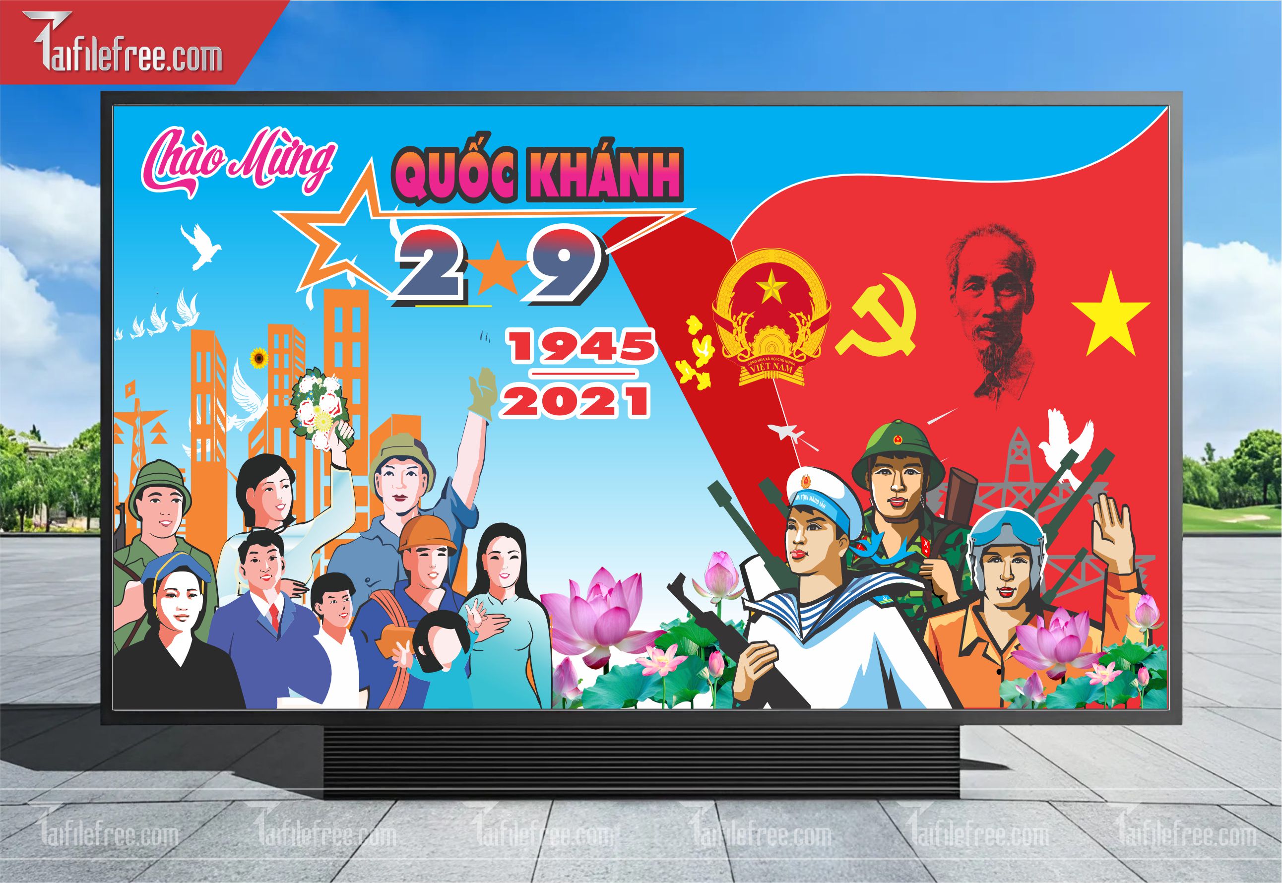 Banner, Poster Kỷ Niệm Quốc Khánh Ngày Độc Lập QK30