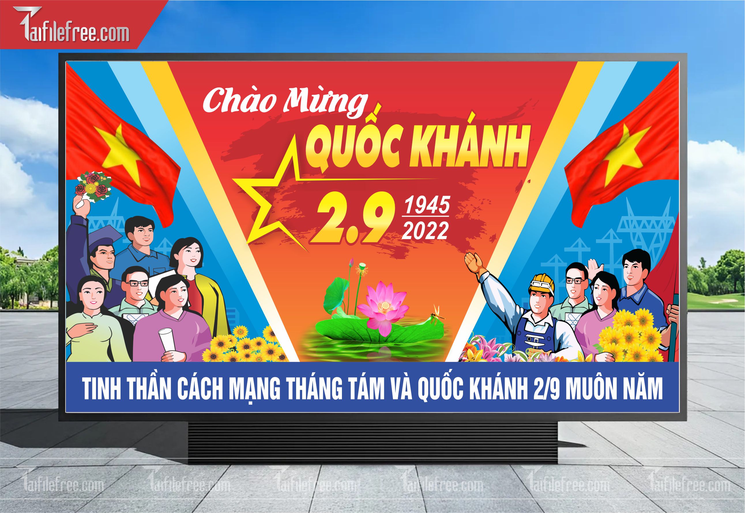 Banner, Poster Kỷ Niệm Quốc Khánh Ngày Độc Lập QK31