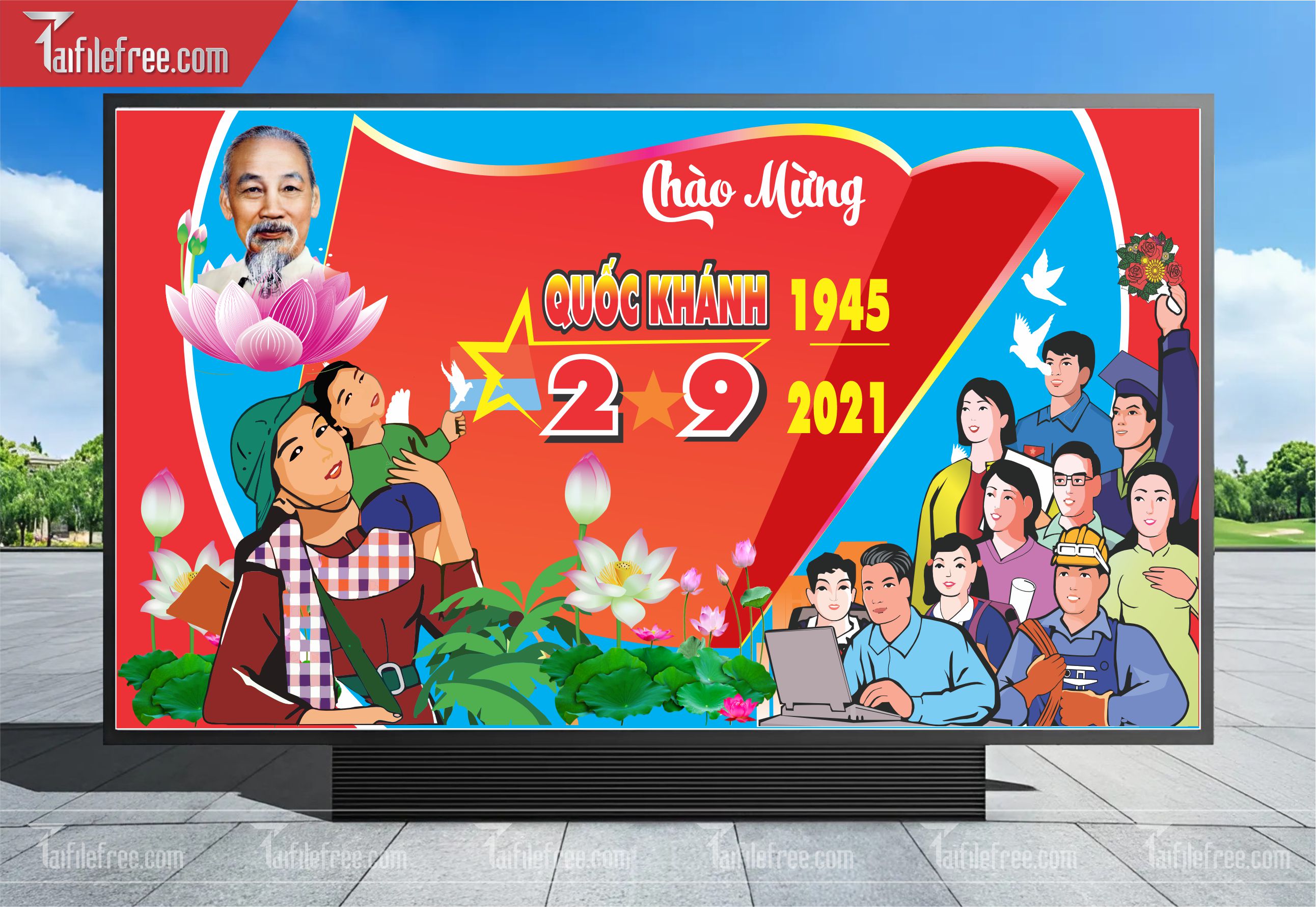 Banner, Poster Kỷ Niệm Quốc Khánh Ngày Độc Lập QK33