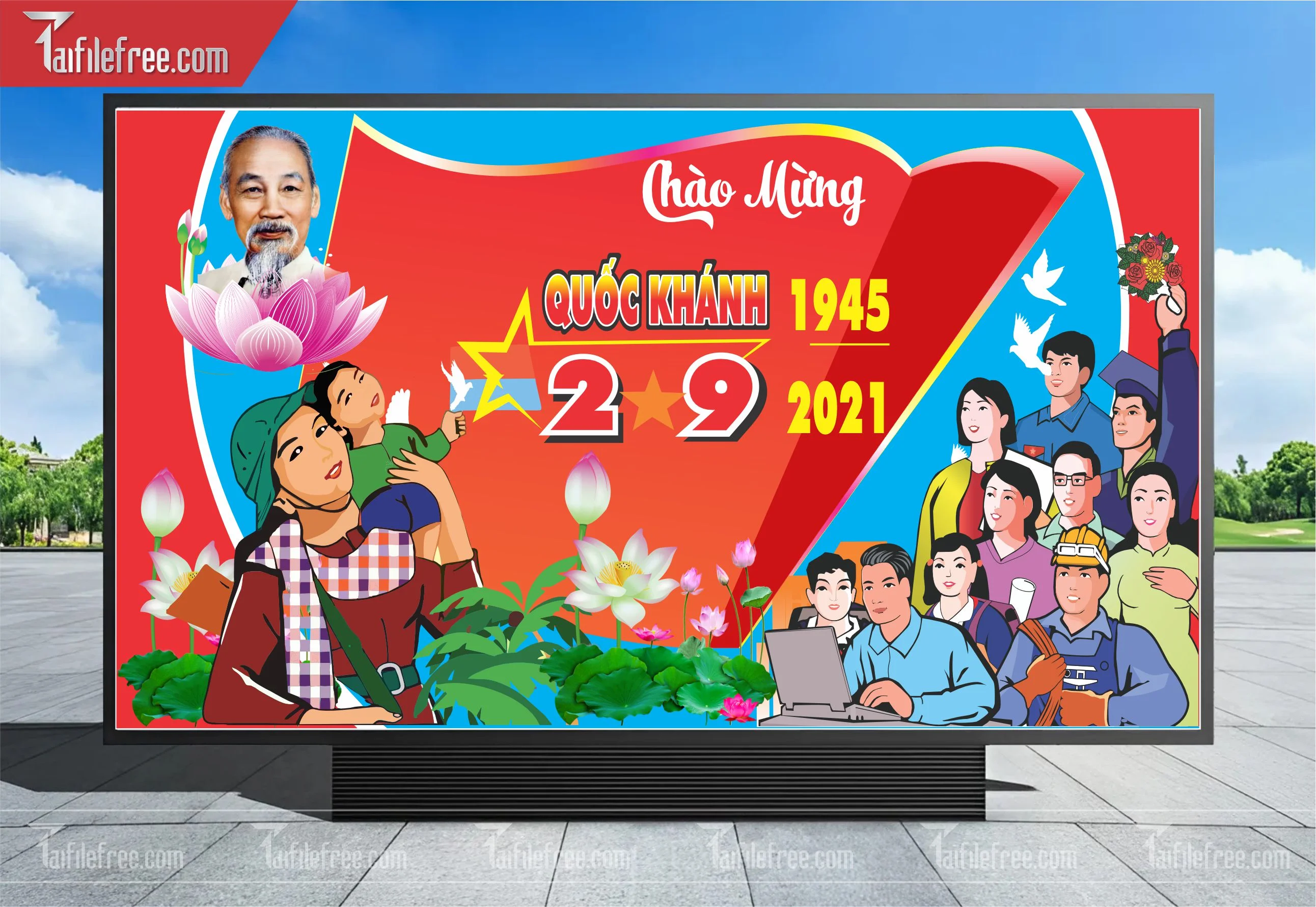 Banner, Poster Kỷ Niệm Quốc Khánh Ngày Độc Lập QK33