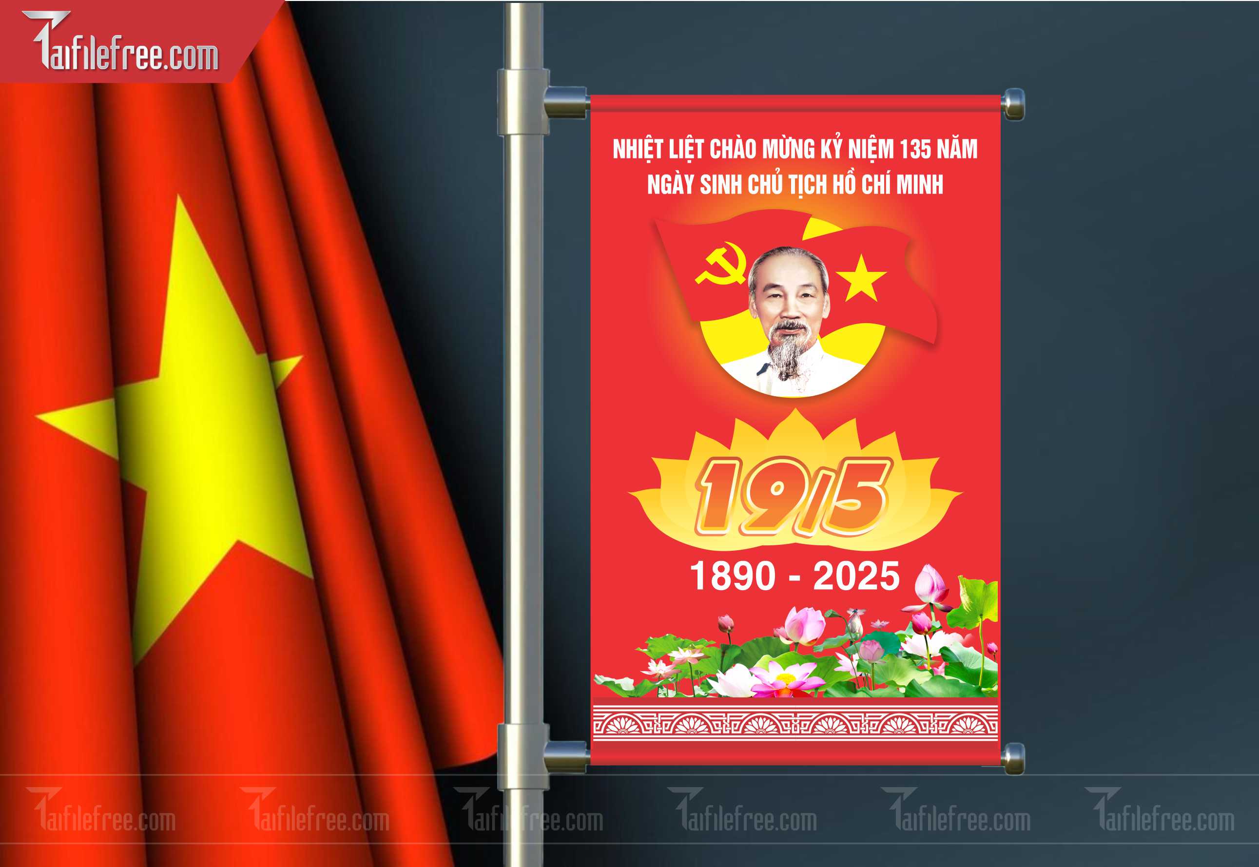 Banner Kỷ Niệm Ngày Sinh Bác Hồ S44
