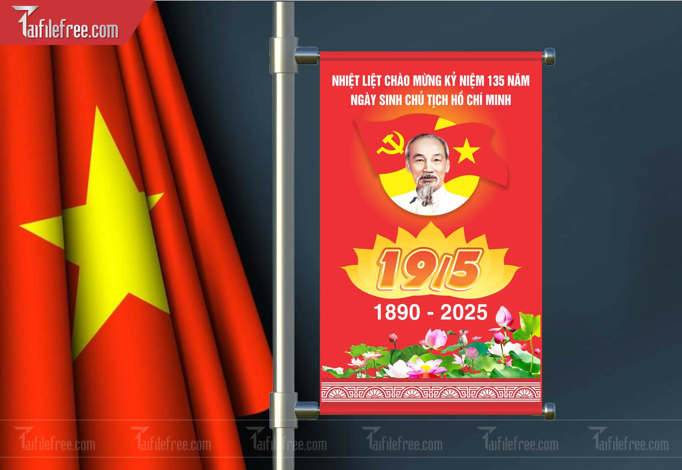Banner Kỷ Niệm Ngày Sinh Bác Hồ S44
