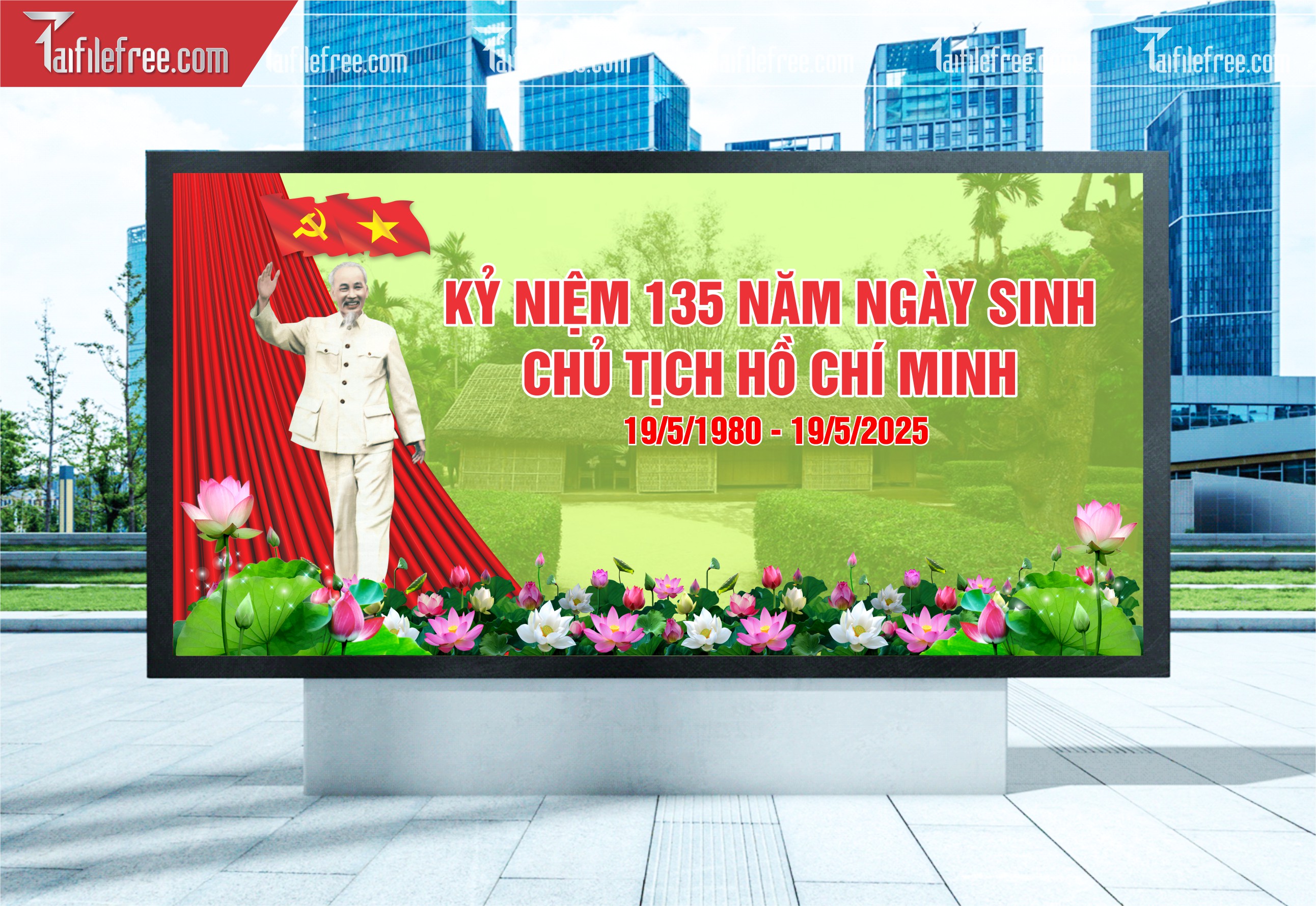 Pano kỷ Niệm Ngày Sinh Bác Hồ S50