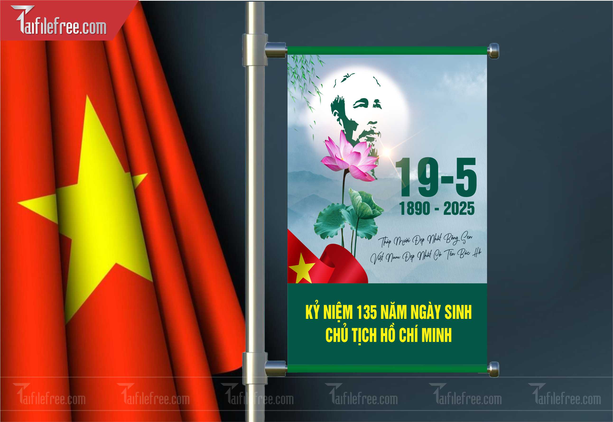 Banner  Kỷ Niệm Ngày Sinh Bác Hồ S51
