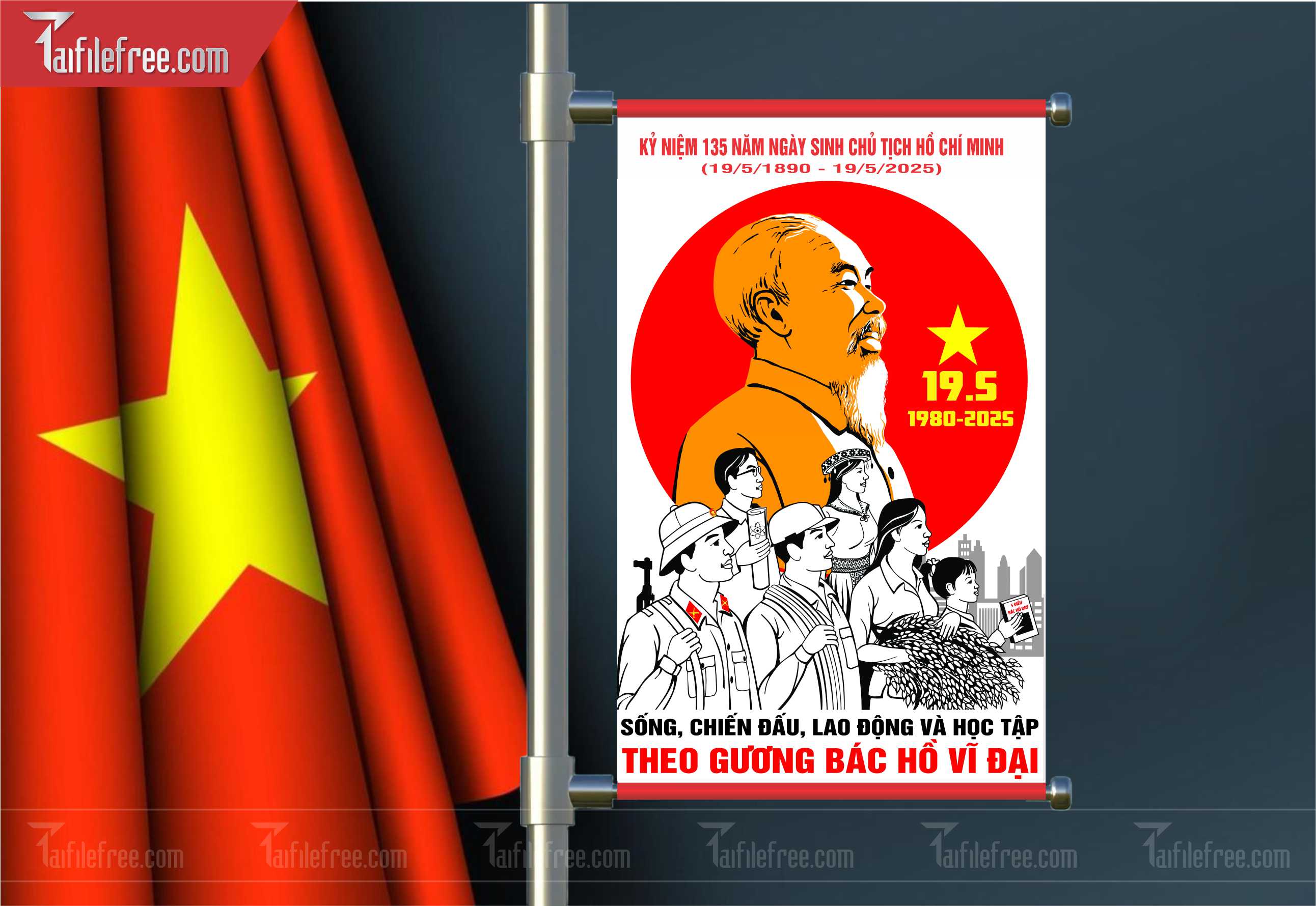 Banner Kỷ Niệm Ngày Sinh Bác Hồ S53