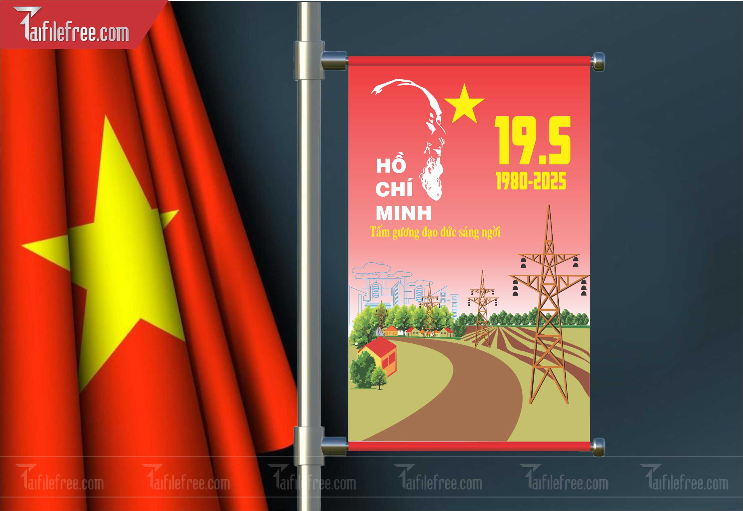 Banner Kỷ Niệm Ngày Sinh Bác Hồ S54