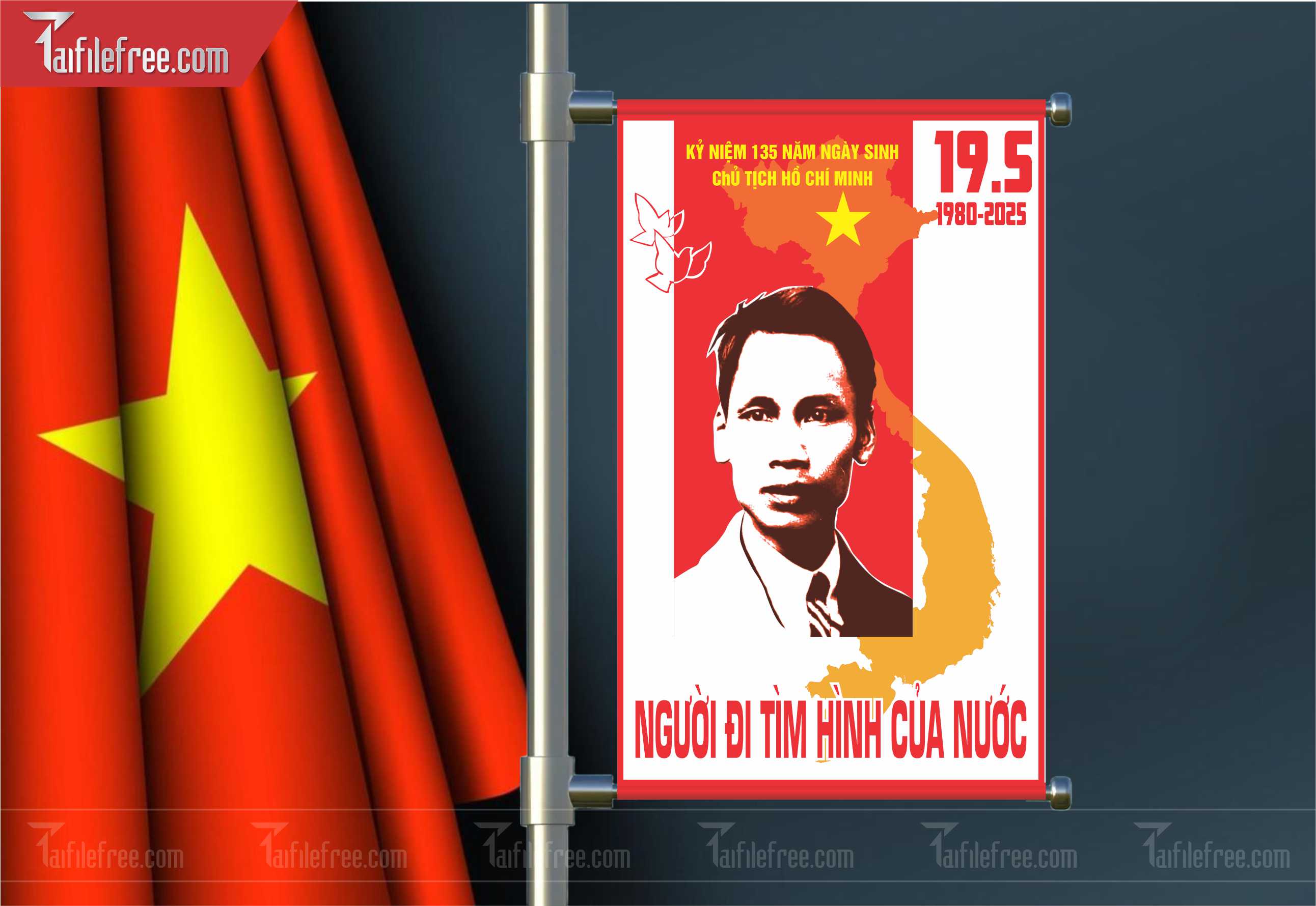 Banner Kỷ Niệm Ngày Sinh Bác Hồ S55