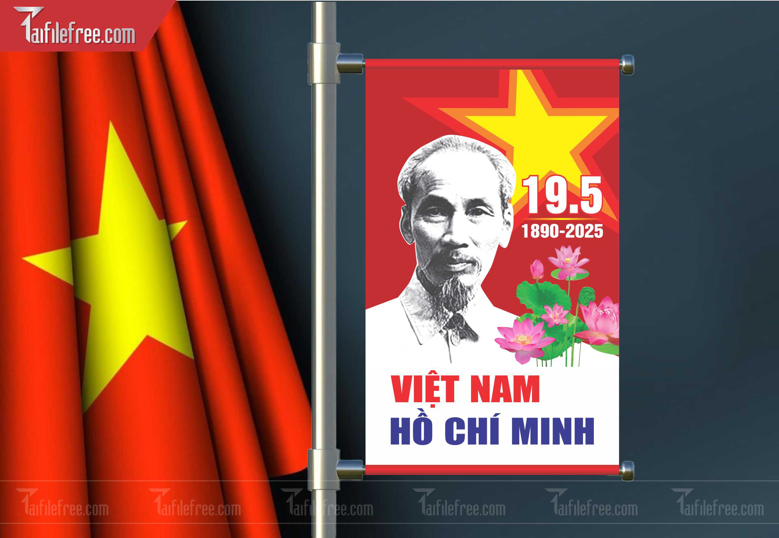 Banner Kỷ Niệm Ngày Sinh Bác Hồ S58