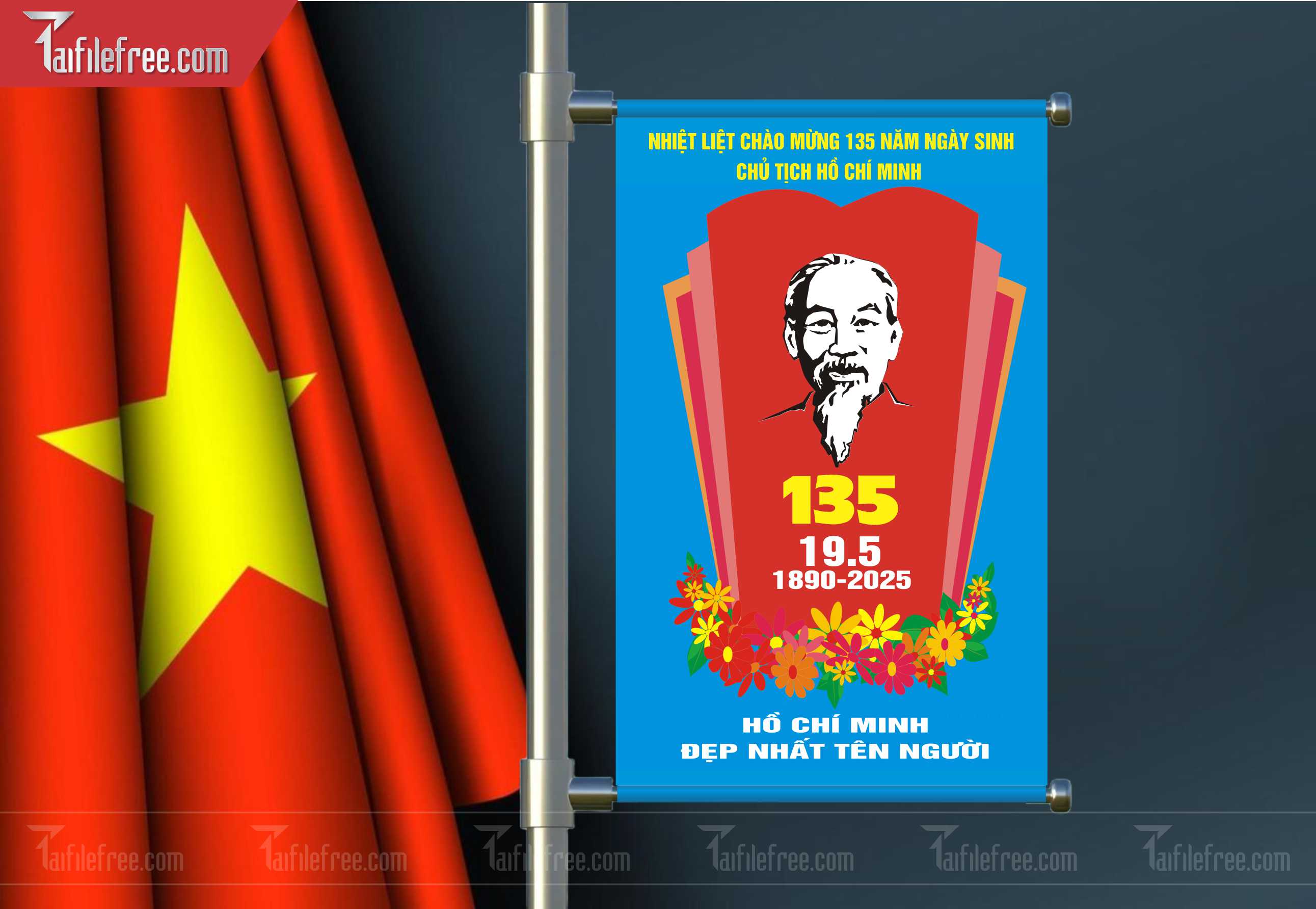 Banner Kỷ Niệm Ngày Sinh Bác Hồ S59