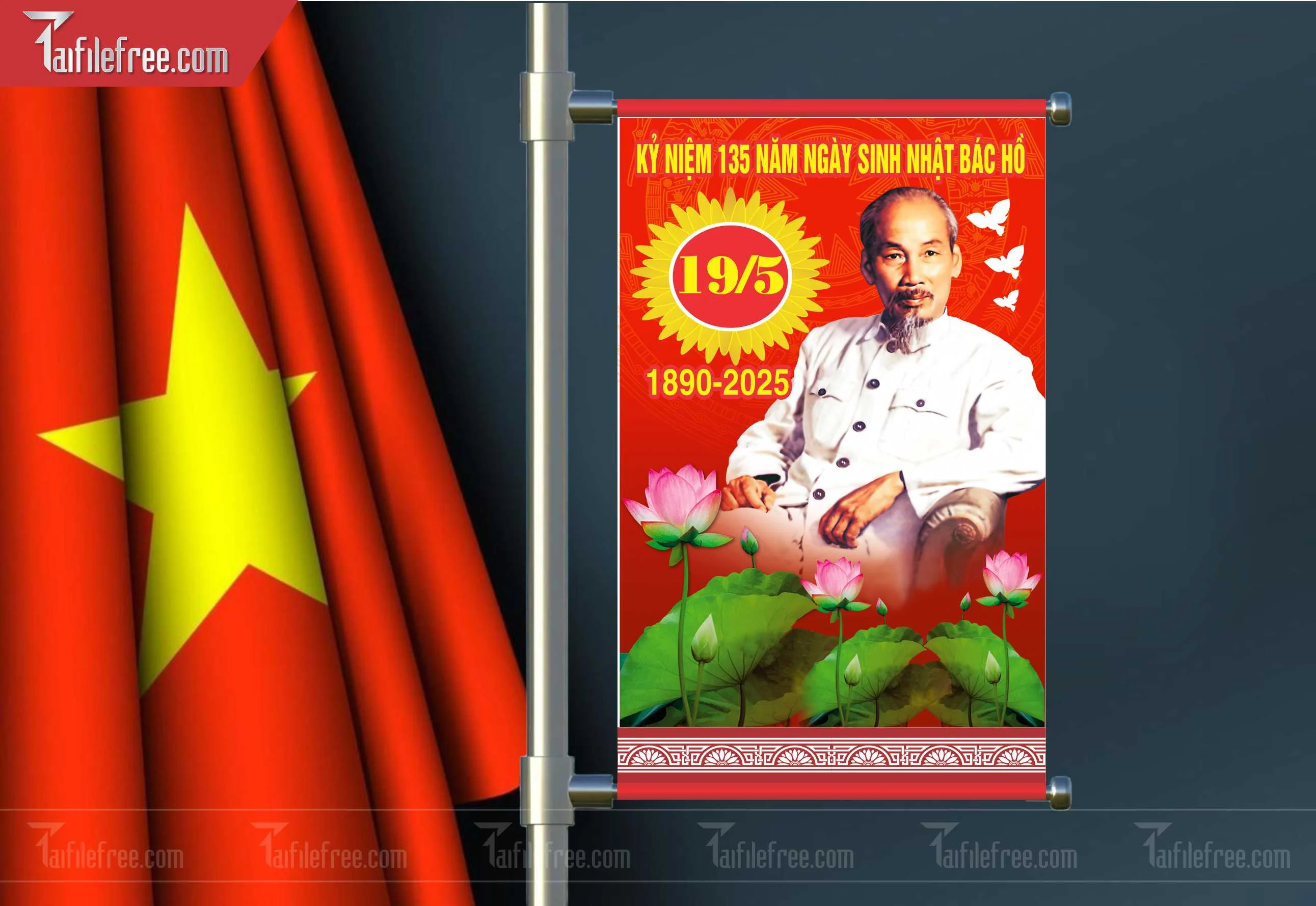 Banner Kỷ Niệm Ngày Sinh Bác Hồ S61