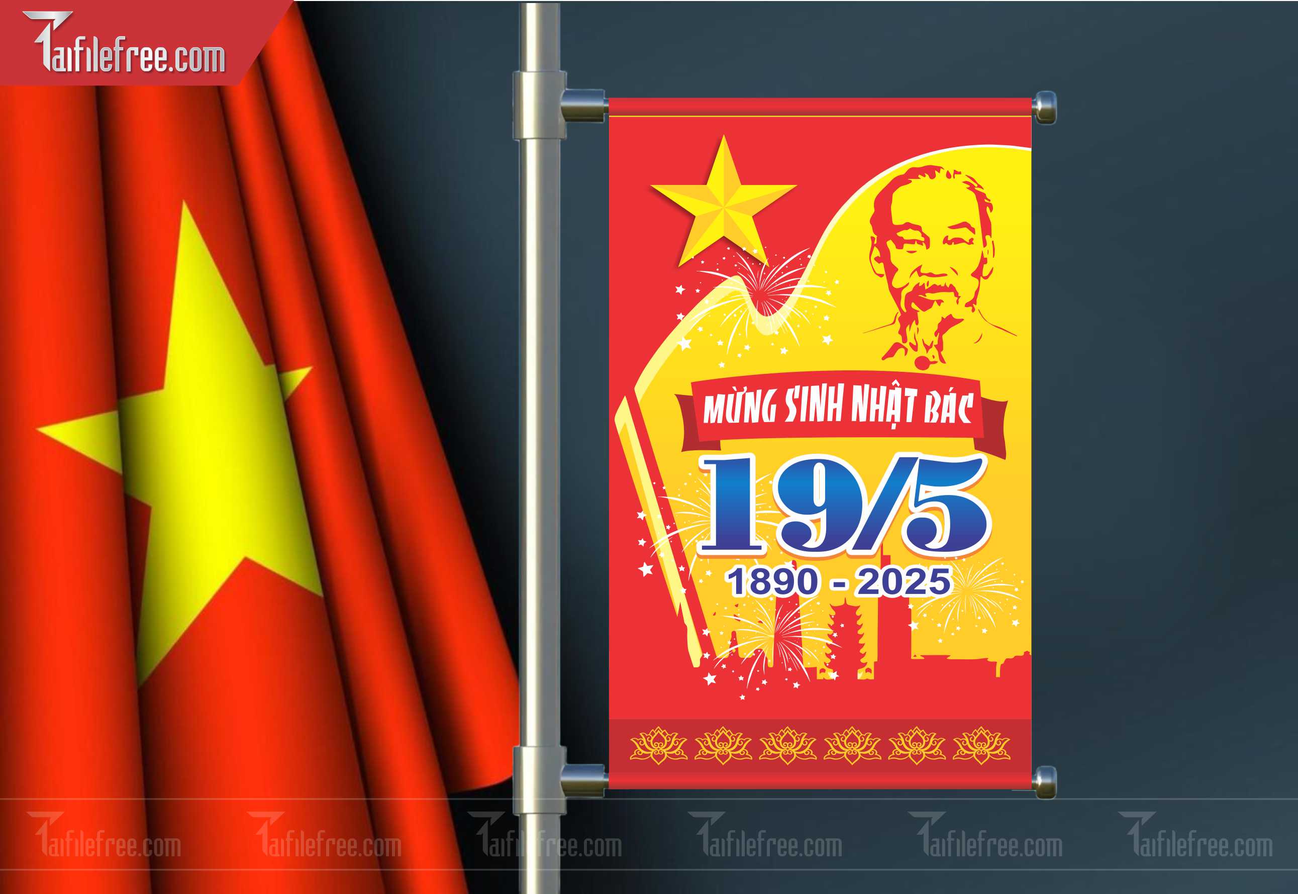 Banner Kỷ Niệm Ngày Sinh Bác Hồ S62