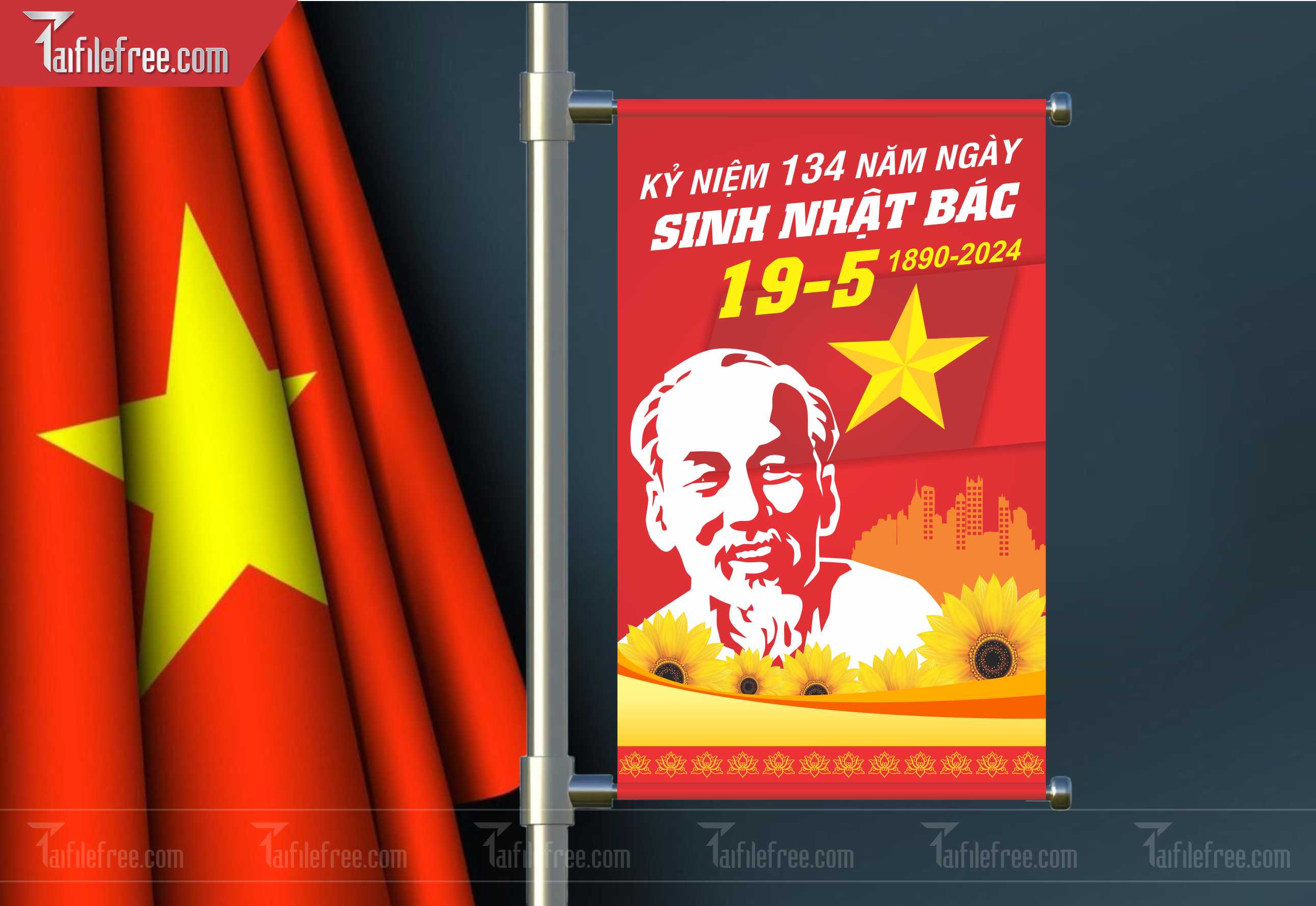 Banner Kỷ Niệm Ngày Sinh Bác Hồ S64