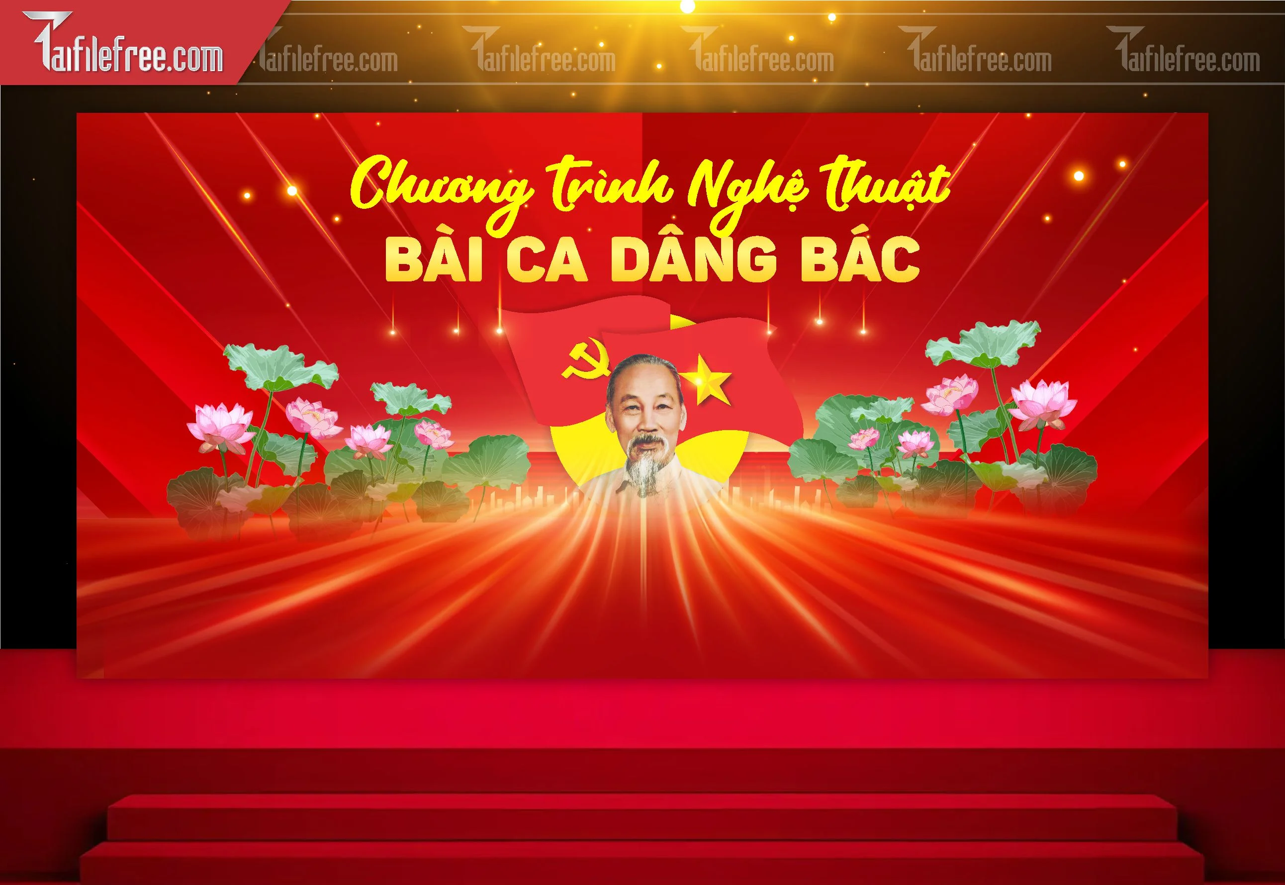 Maket Chương Trình Nghệ Thuật Kỷ Niệm Ngày Sinh Bác Hồ S69