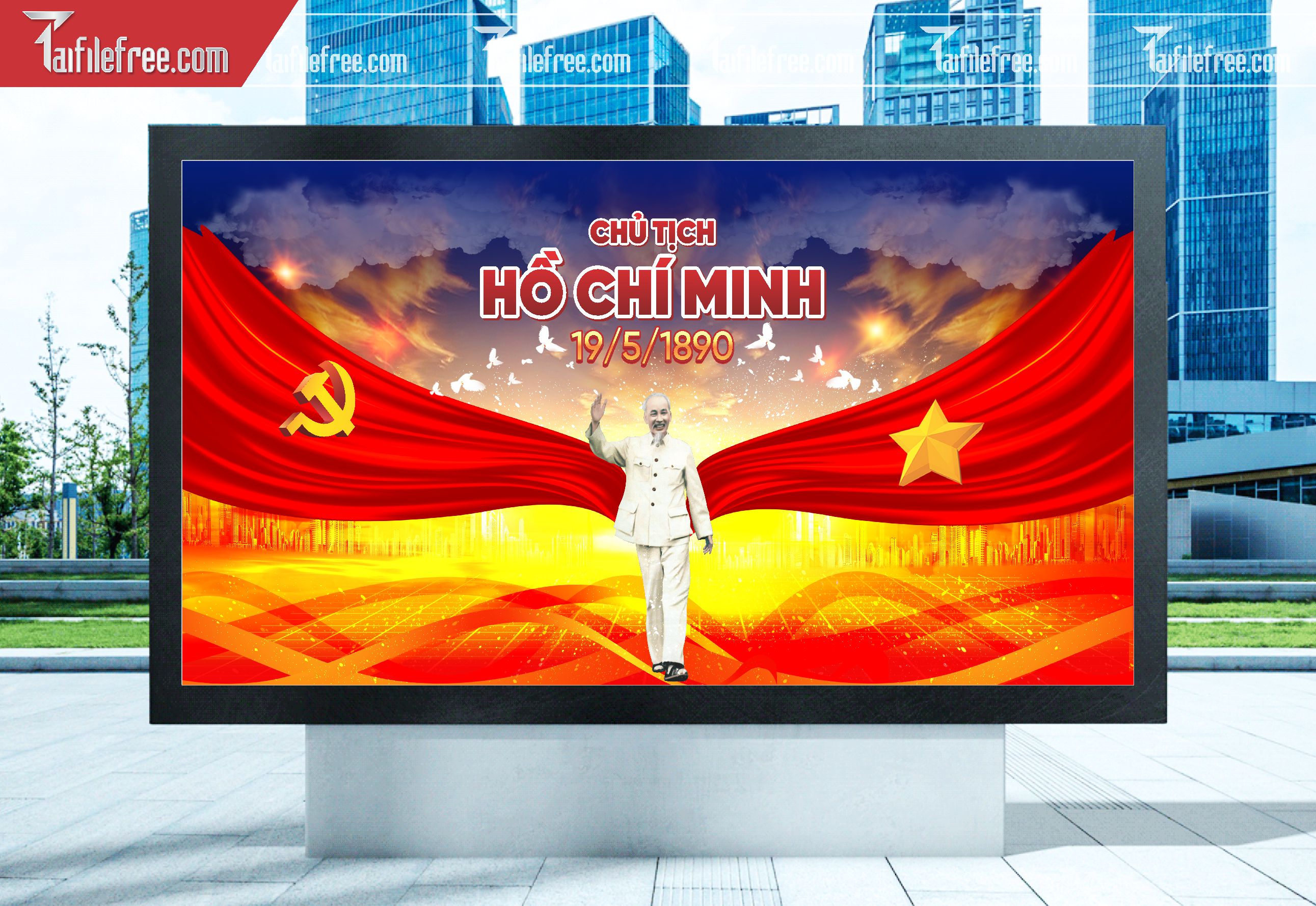 Pano kỷ Niệm Ngày Sinh Bác Hồ S71
