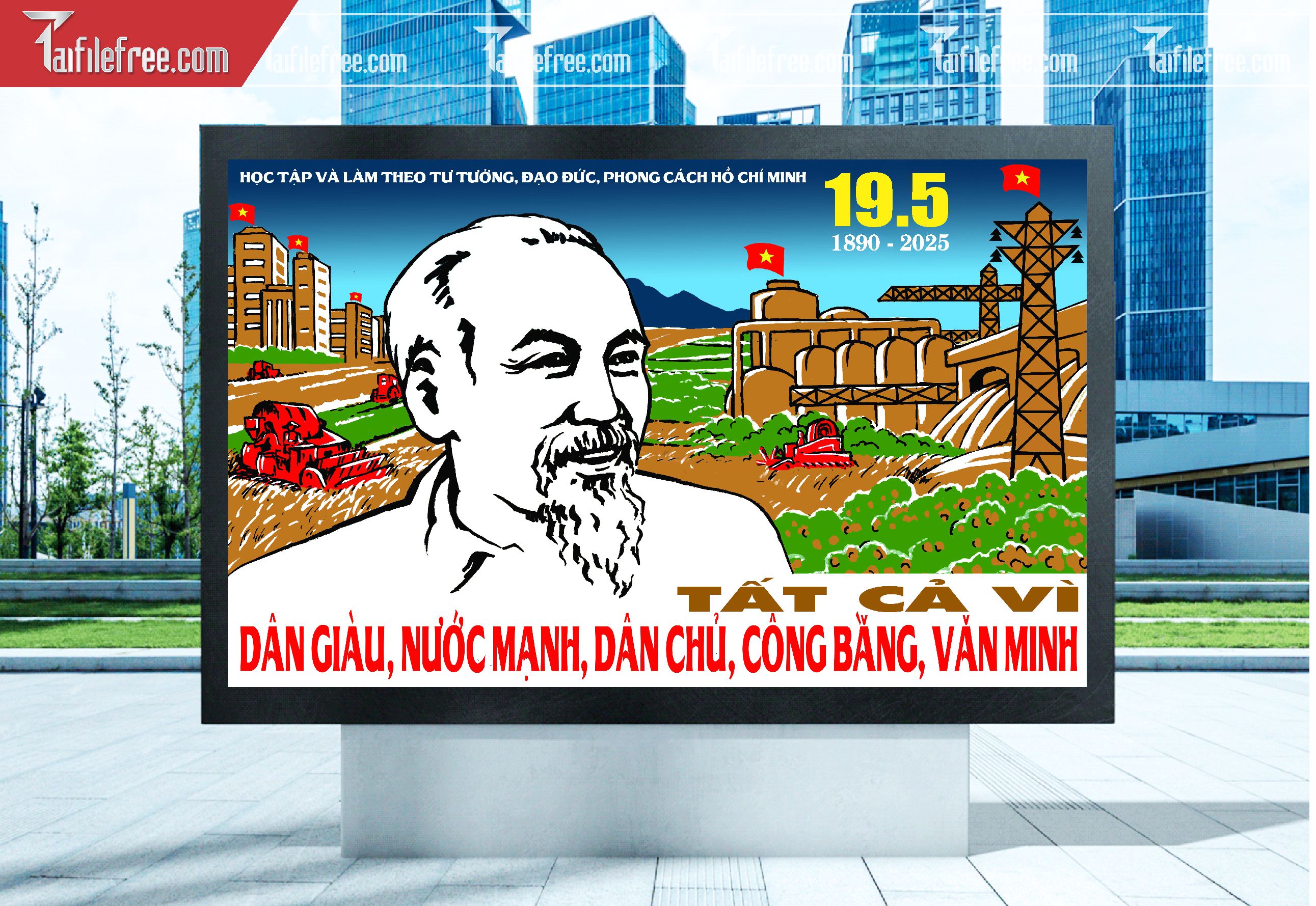 Pano kỷ Niệm Ngày Sinh Bác Hồ S75
