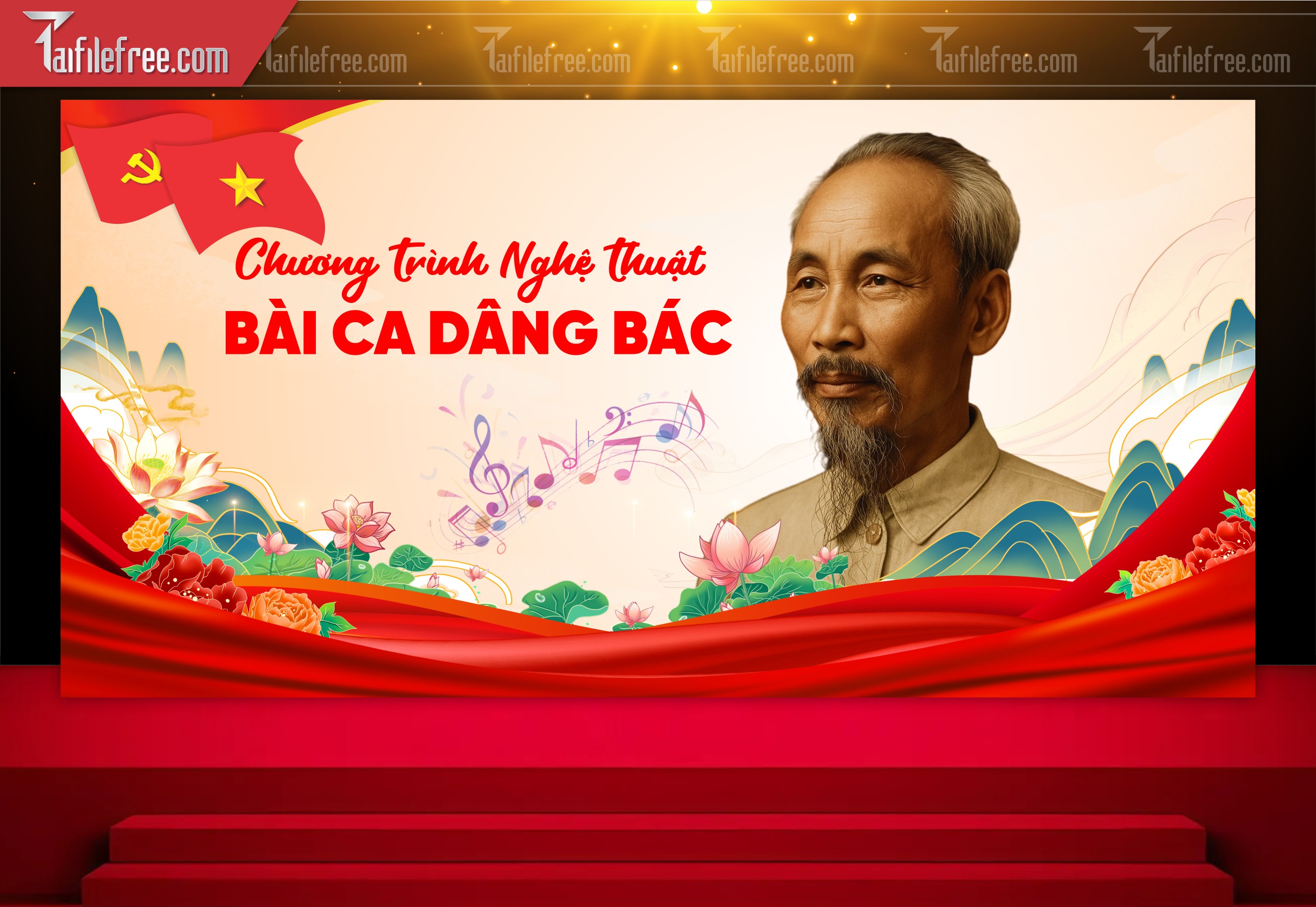 Maket Chương Trình Nghệ Thuật kỷ Niệm Ngày Sinh Bác Hồ S83