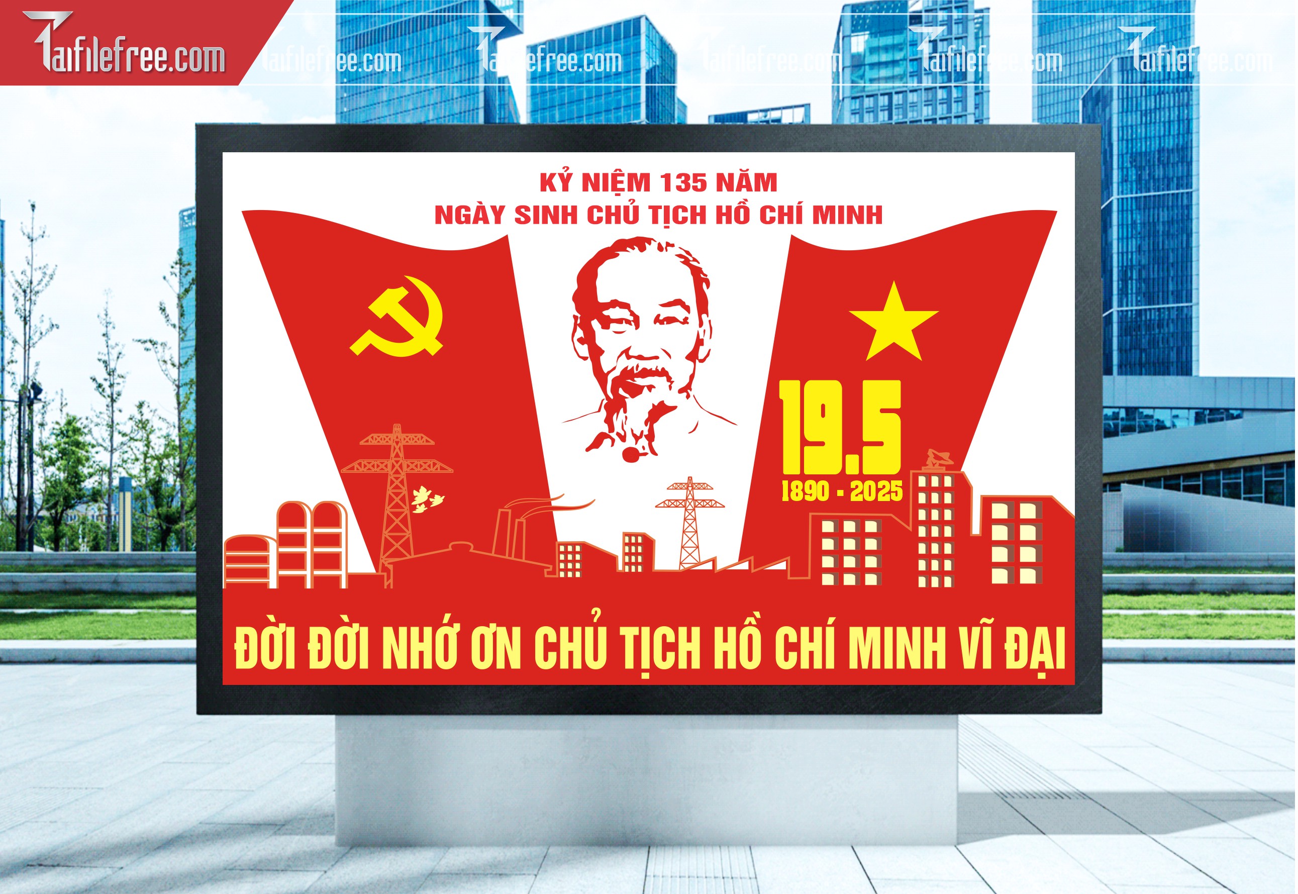 Pano kỷ Niệm Ngày Sinh Bác Hồ S84
