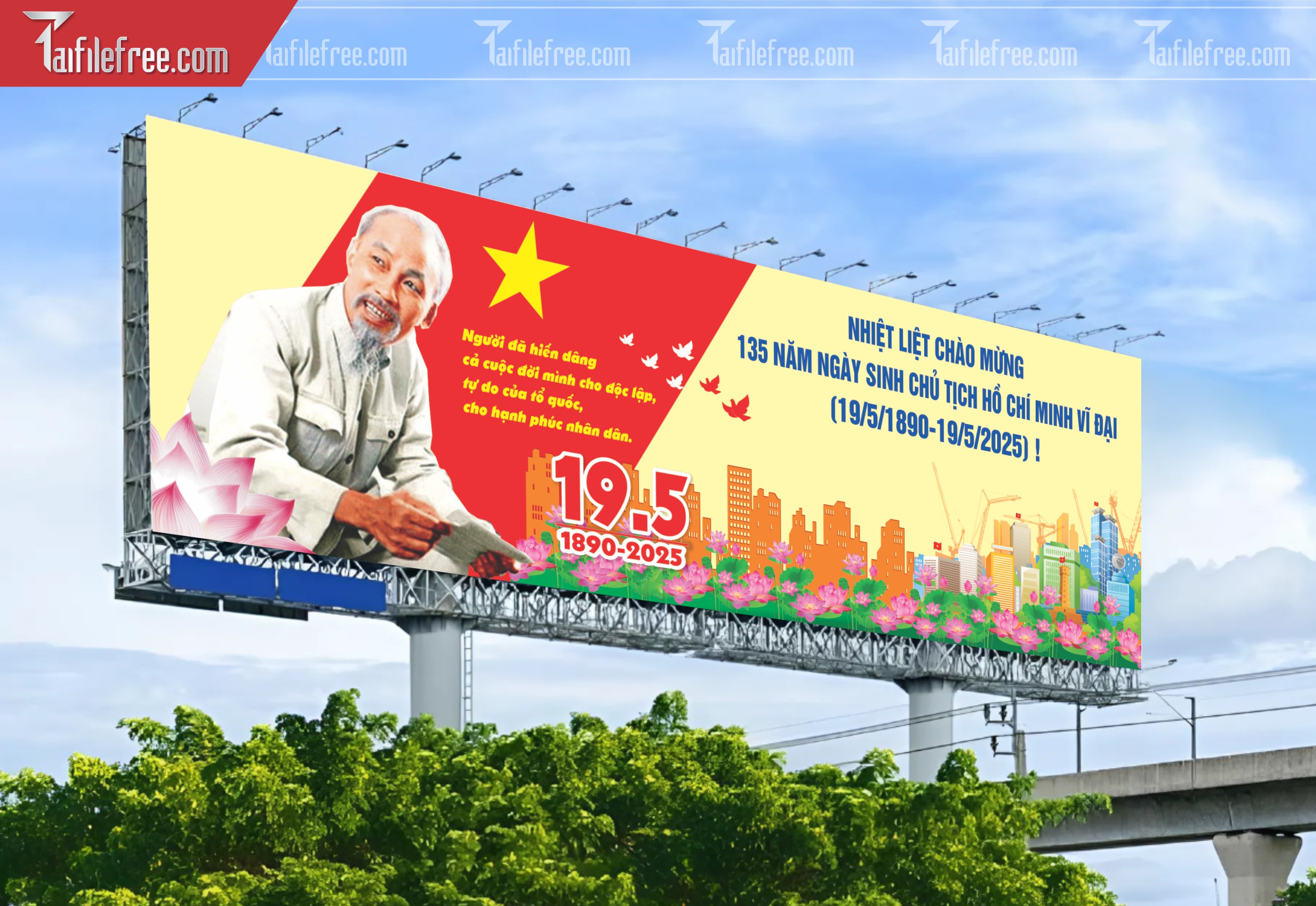 Pano kỷ Niệm Ngày Sinh Bác Hồ S89