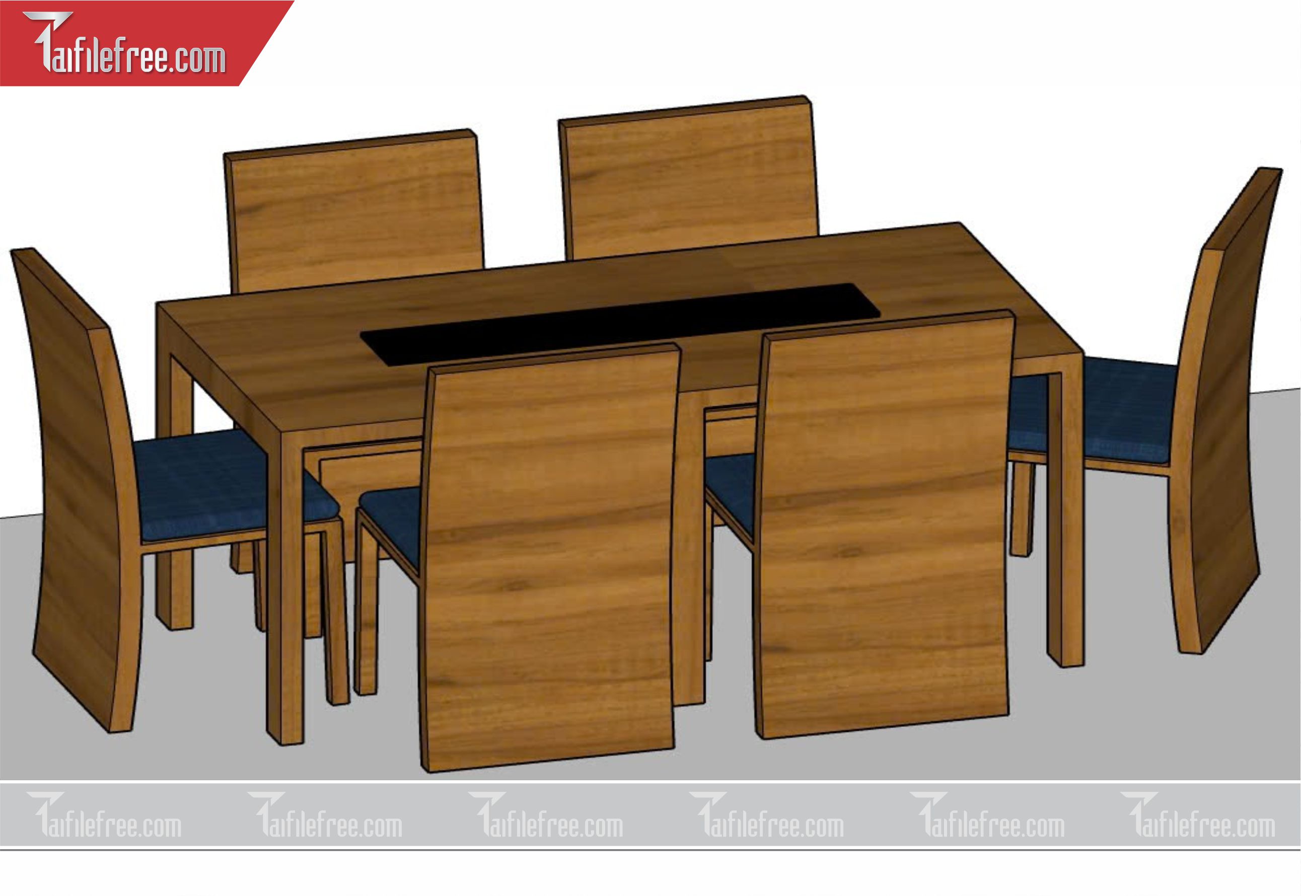File 3D Sketchup Bàn Ăn_SK01