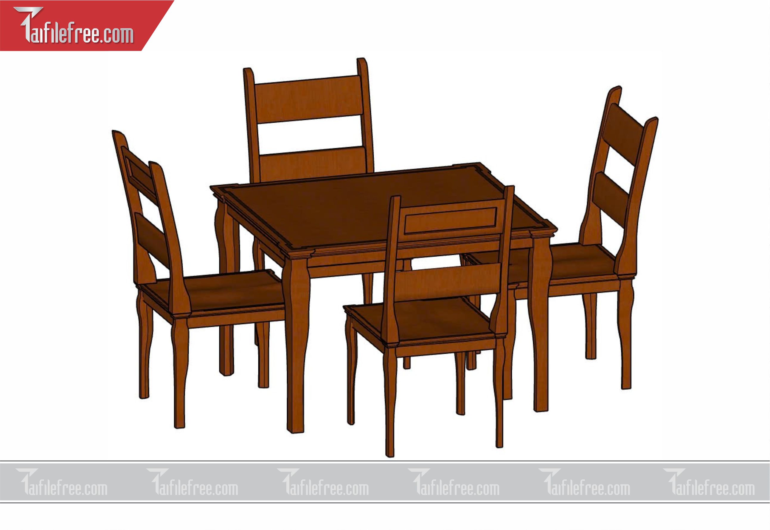 File 3D Sketchup Bàn Ăn_SK14