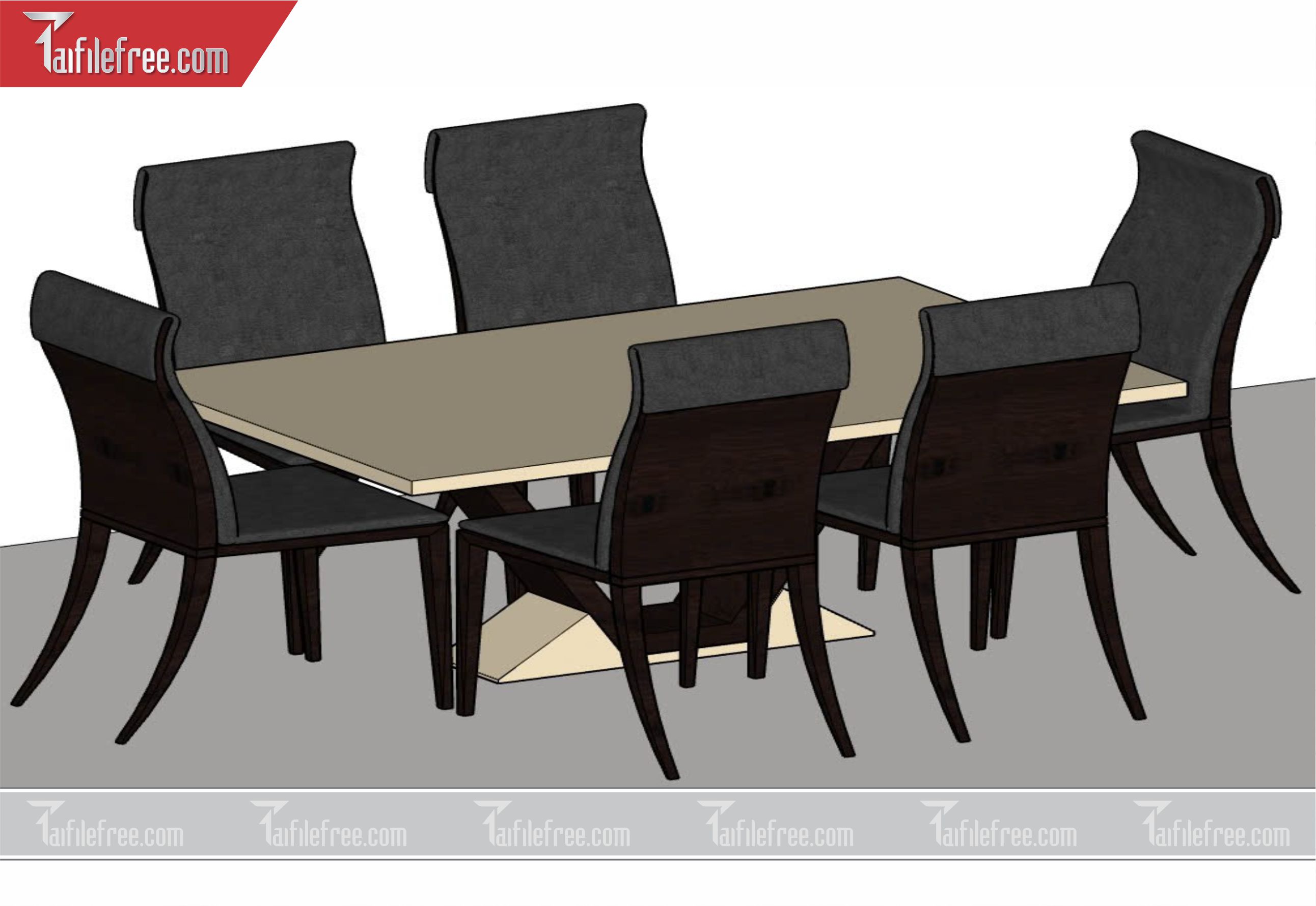 File 3D Sketchup Bàn Ăn_SK02