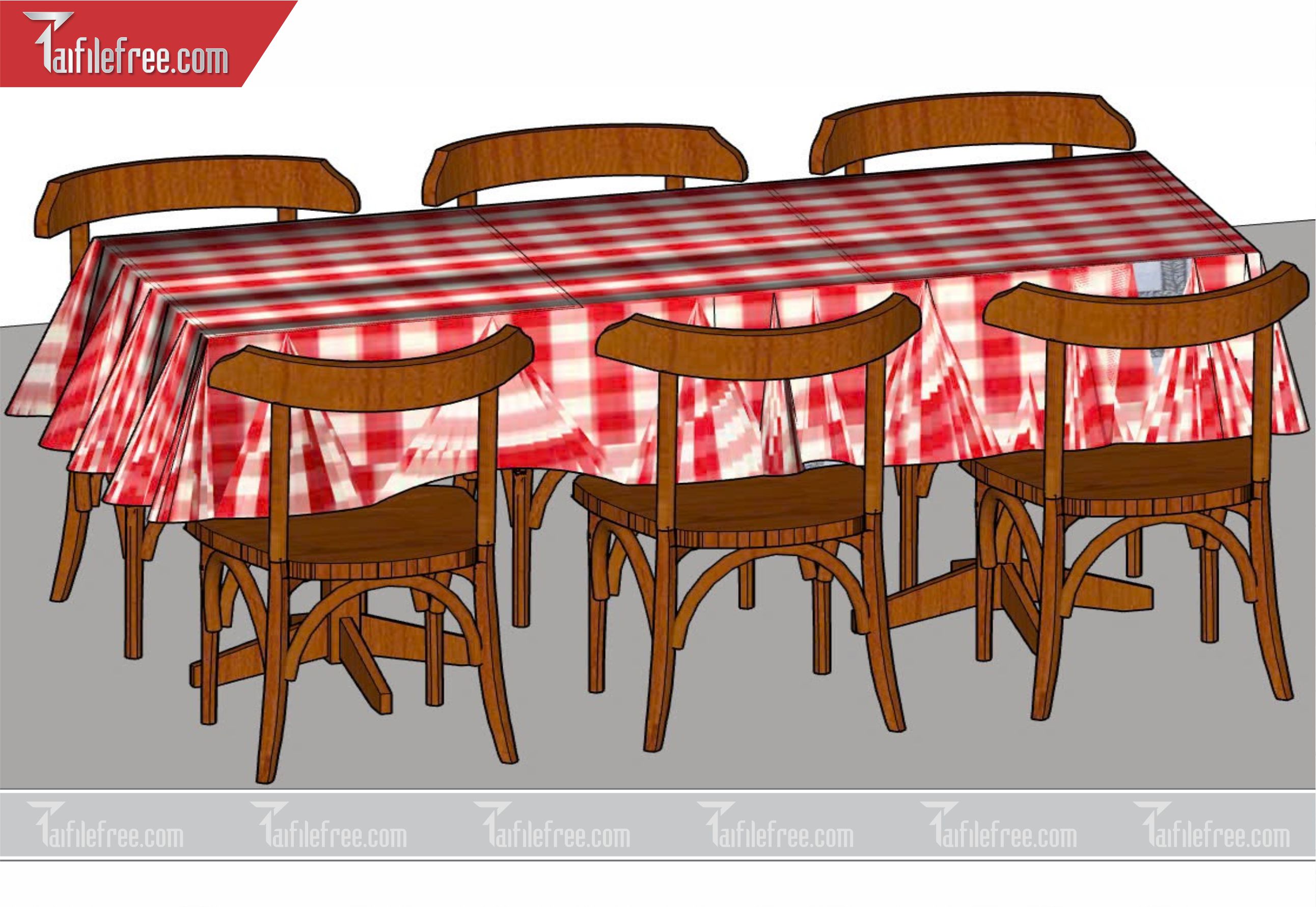 File 3D Sketchup Bàn Ăn_SK05