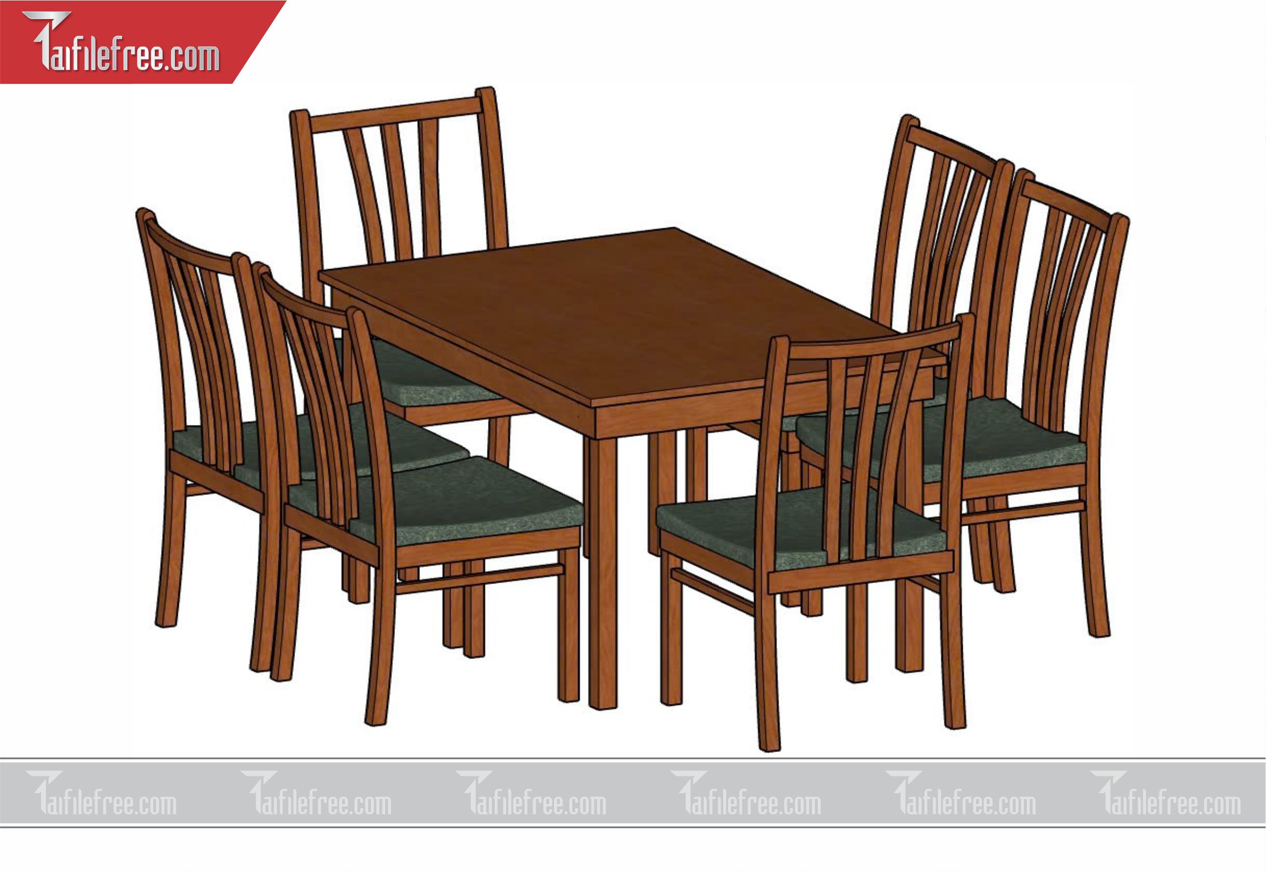 File 3D Sketchup Bàn Ăn_SK07