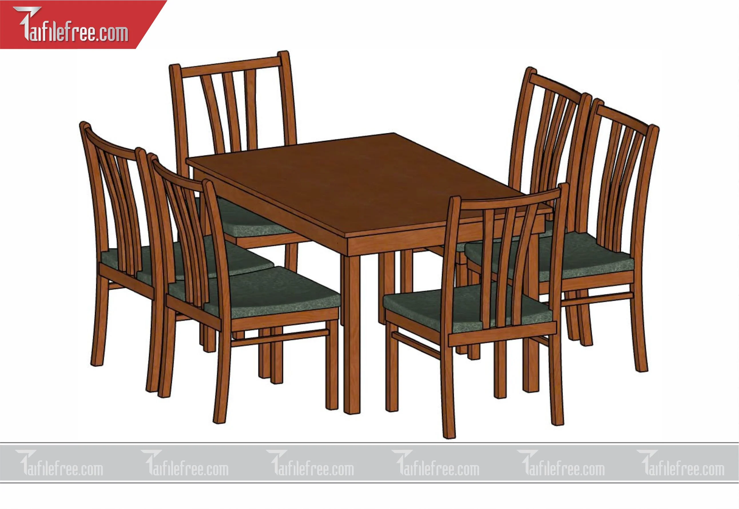 File 3D Sketchup Bàn Ăn_SK07