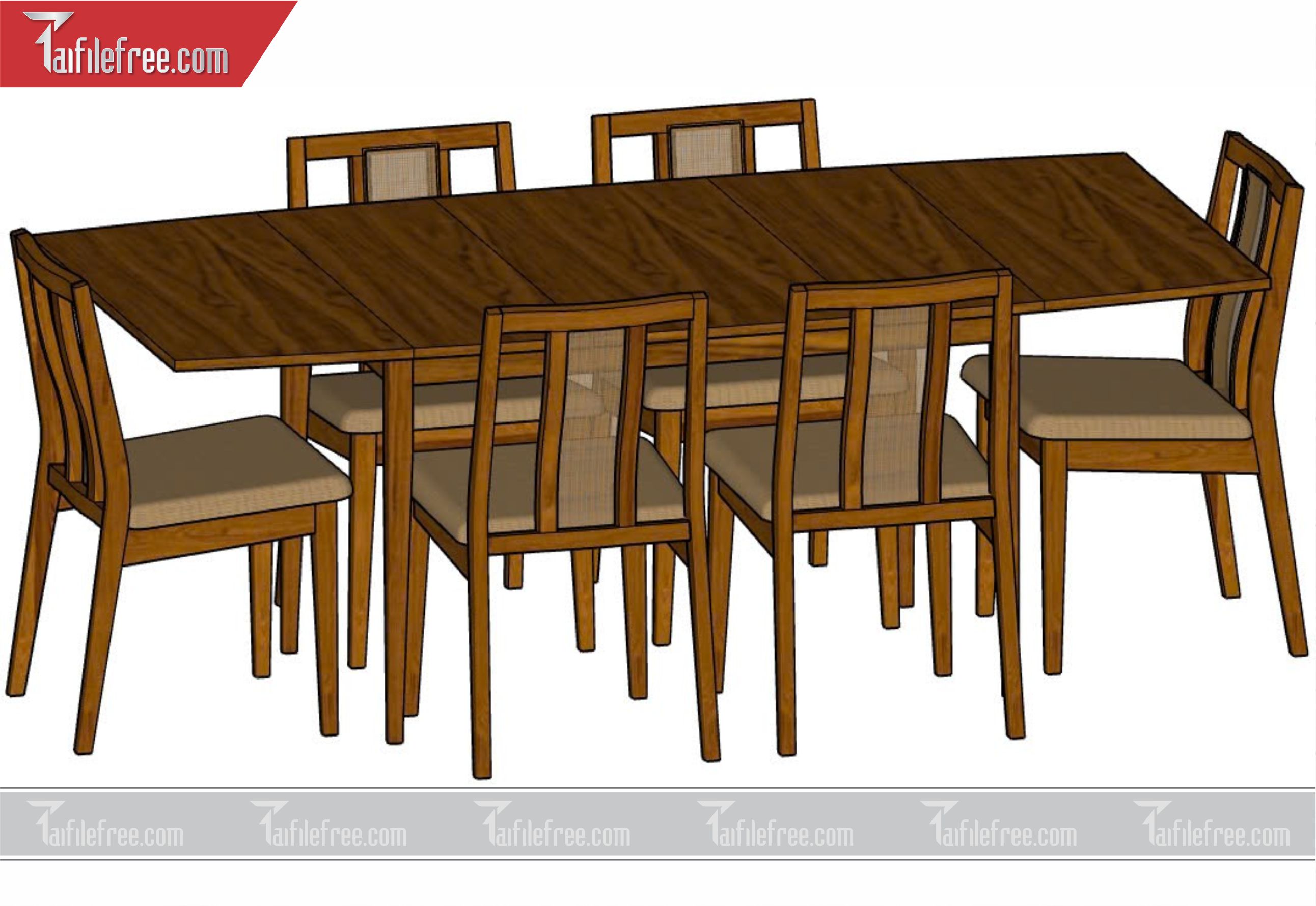 File 3D Sketchup Bàn Ăn_SK08