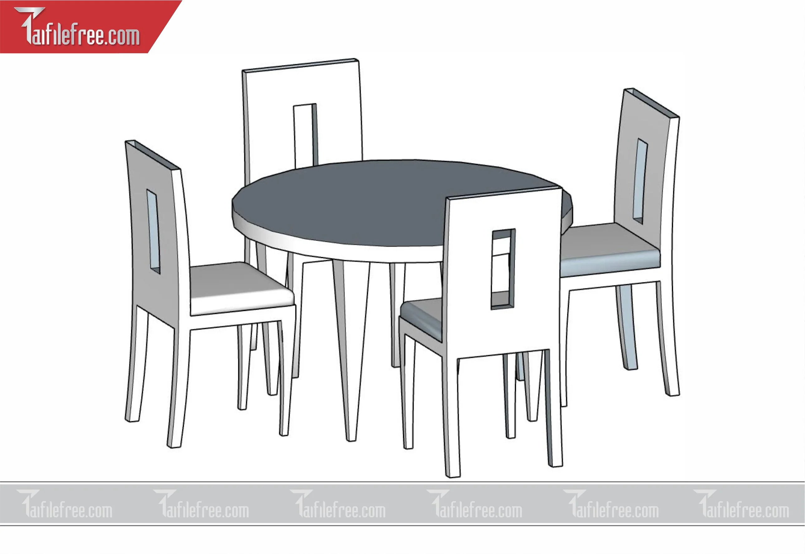File 3D Sketchup Bàn Ăn_SK11