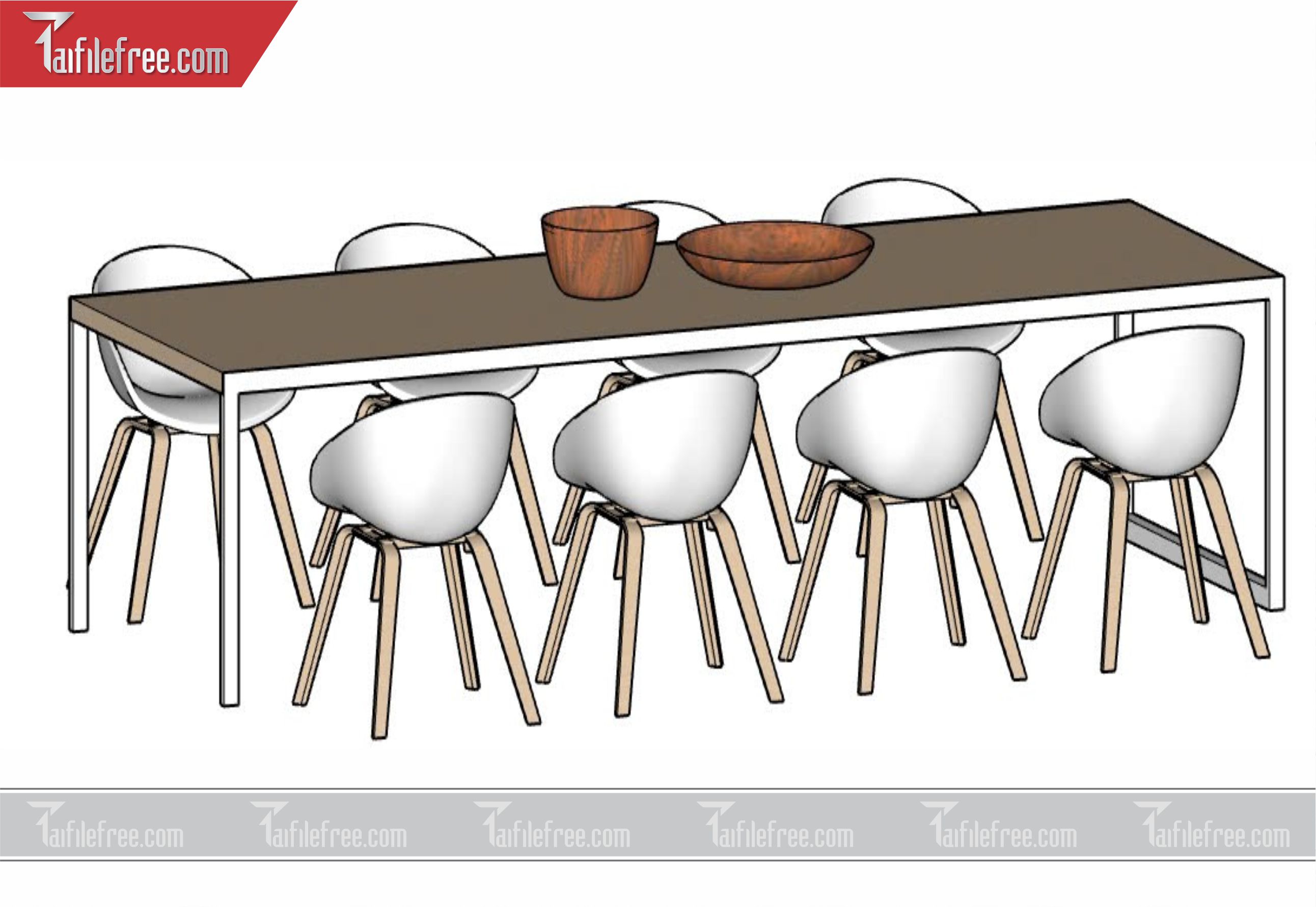 File 3D Sketchup Bàn Ăn_SK18