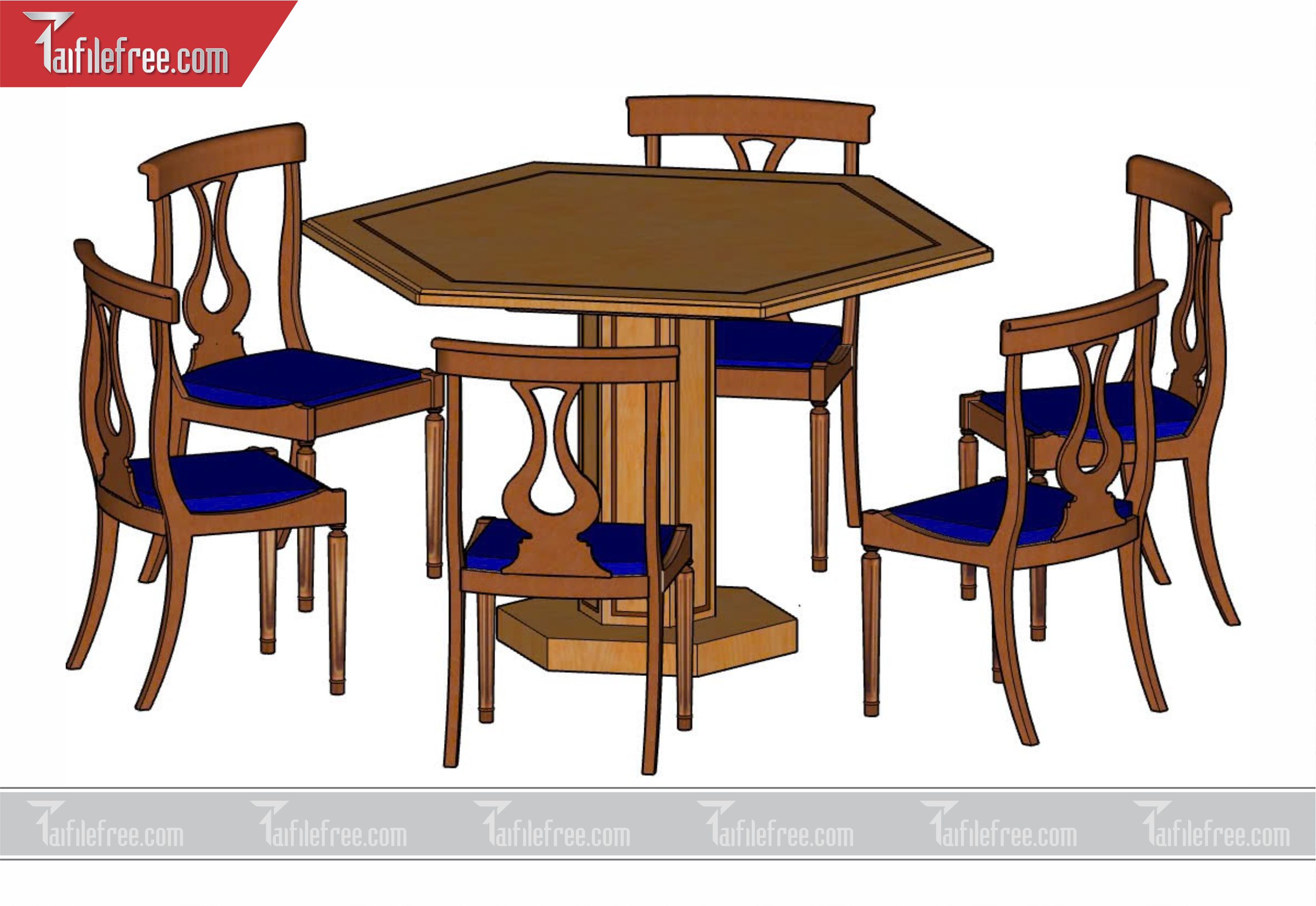 File 3D Sketchup Bàn Ăn_SK19