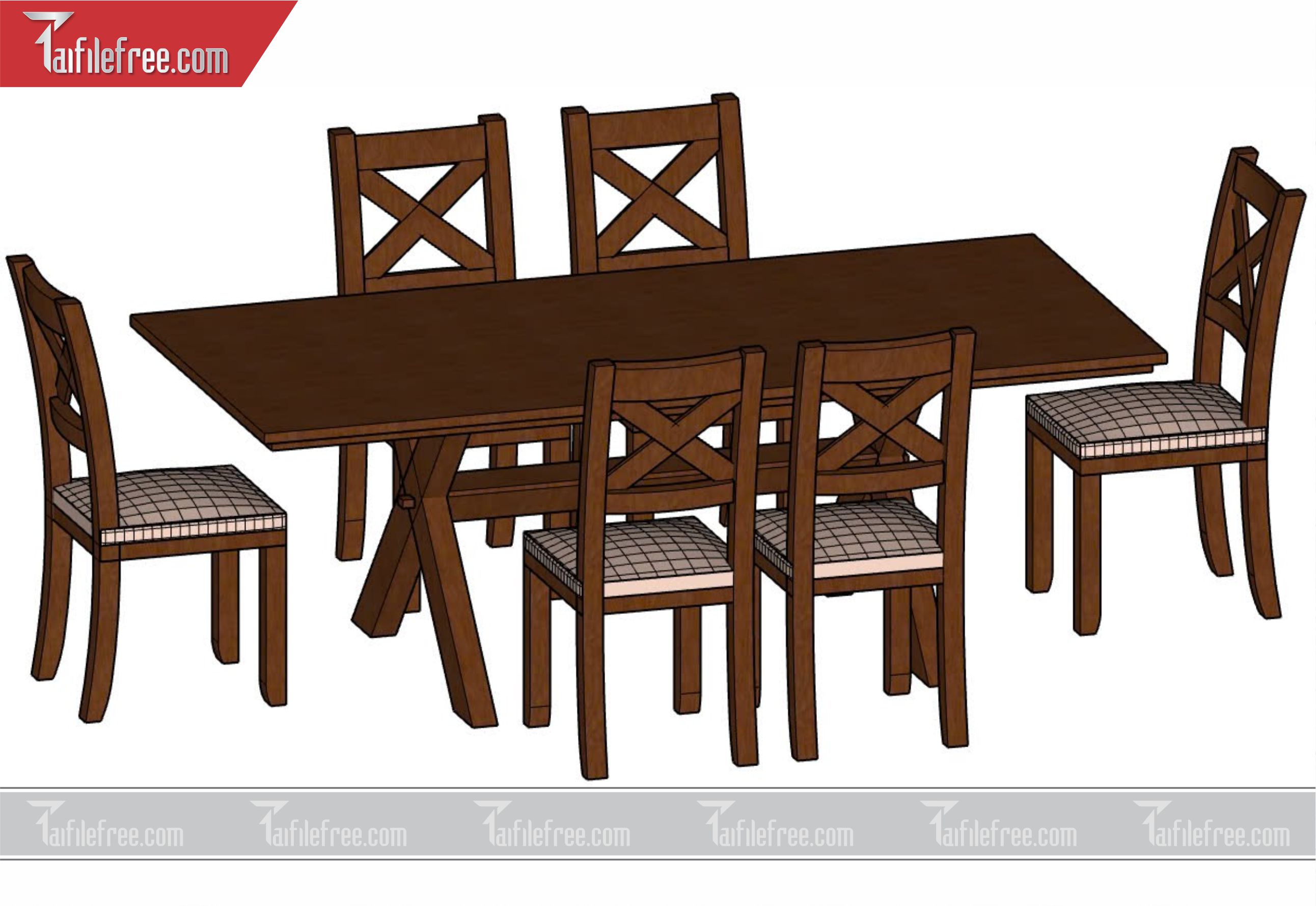 File 3D Sketchup Bàn Ăn_SK25