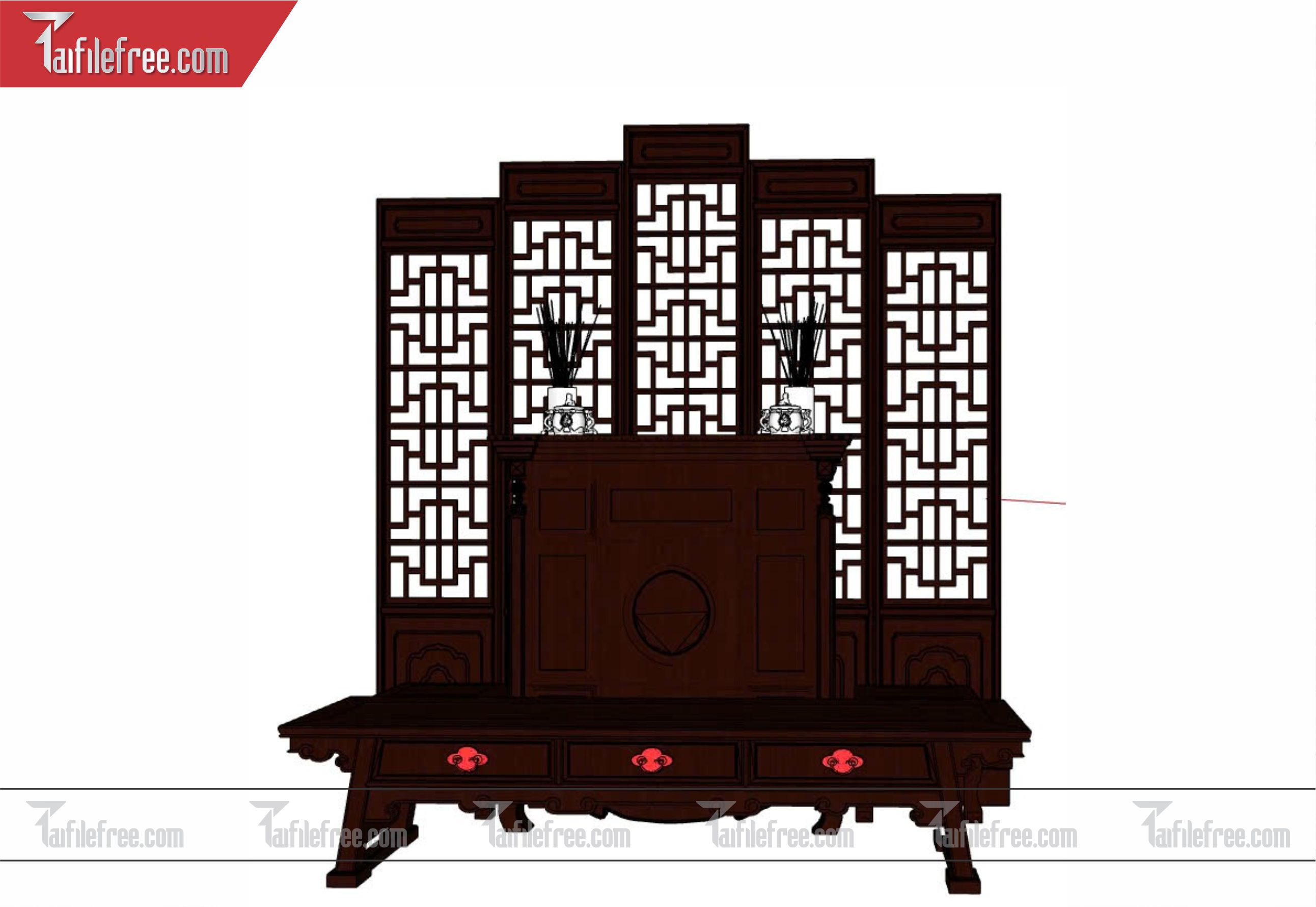 File 3D Sketchup Nội Thất Bàn Thờ_SK274
