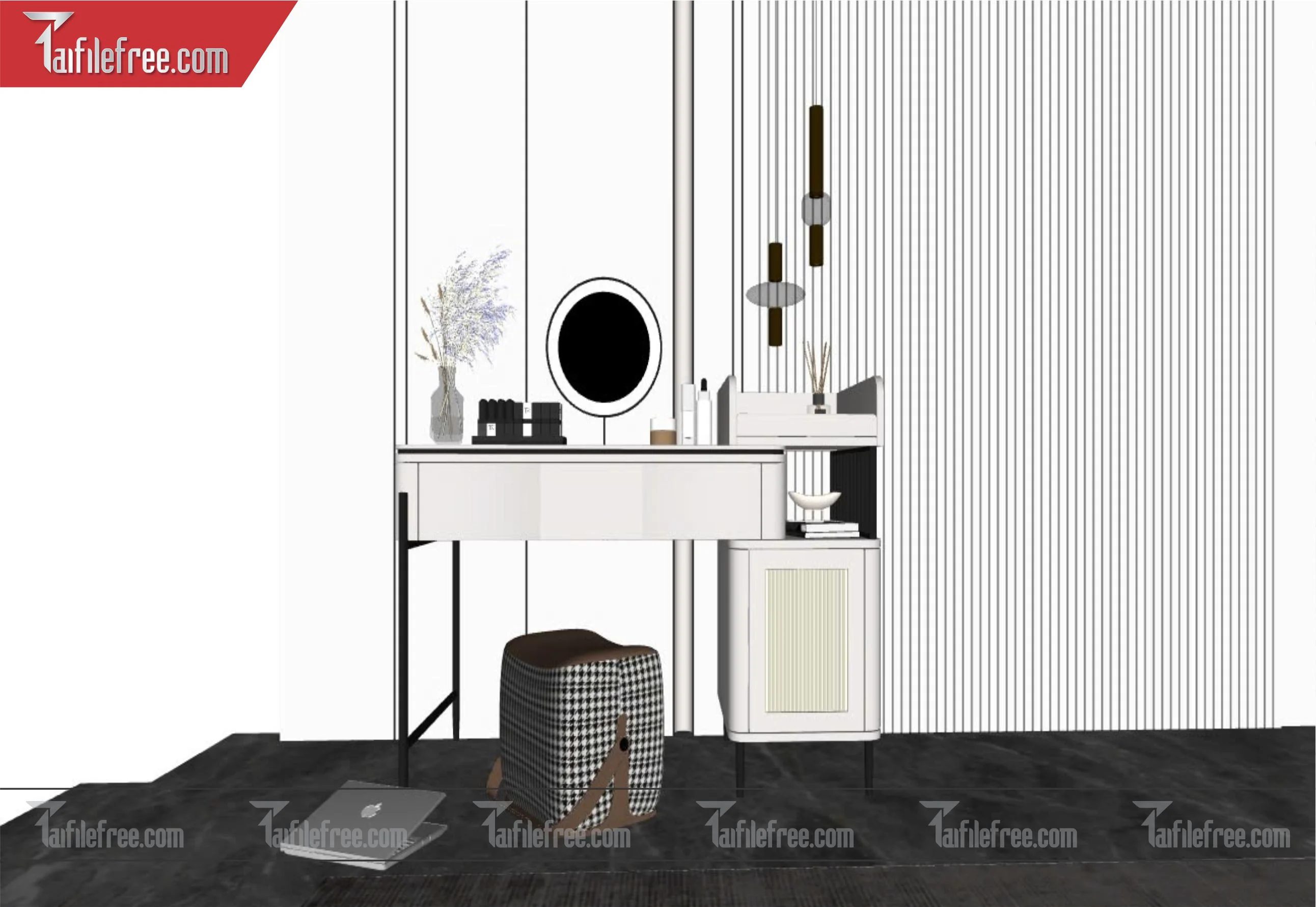 File 3D Sketchup Nội Thất Bàn Trang Điểm_SK277