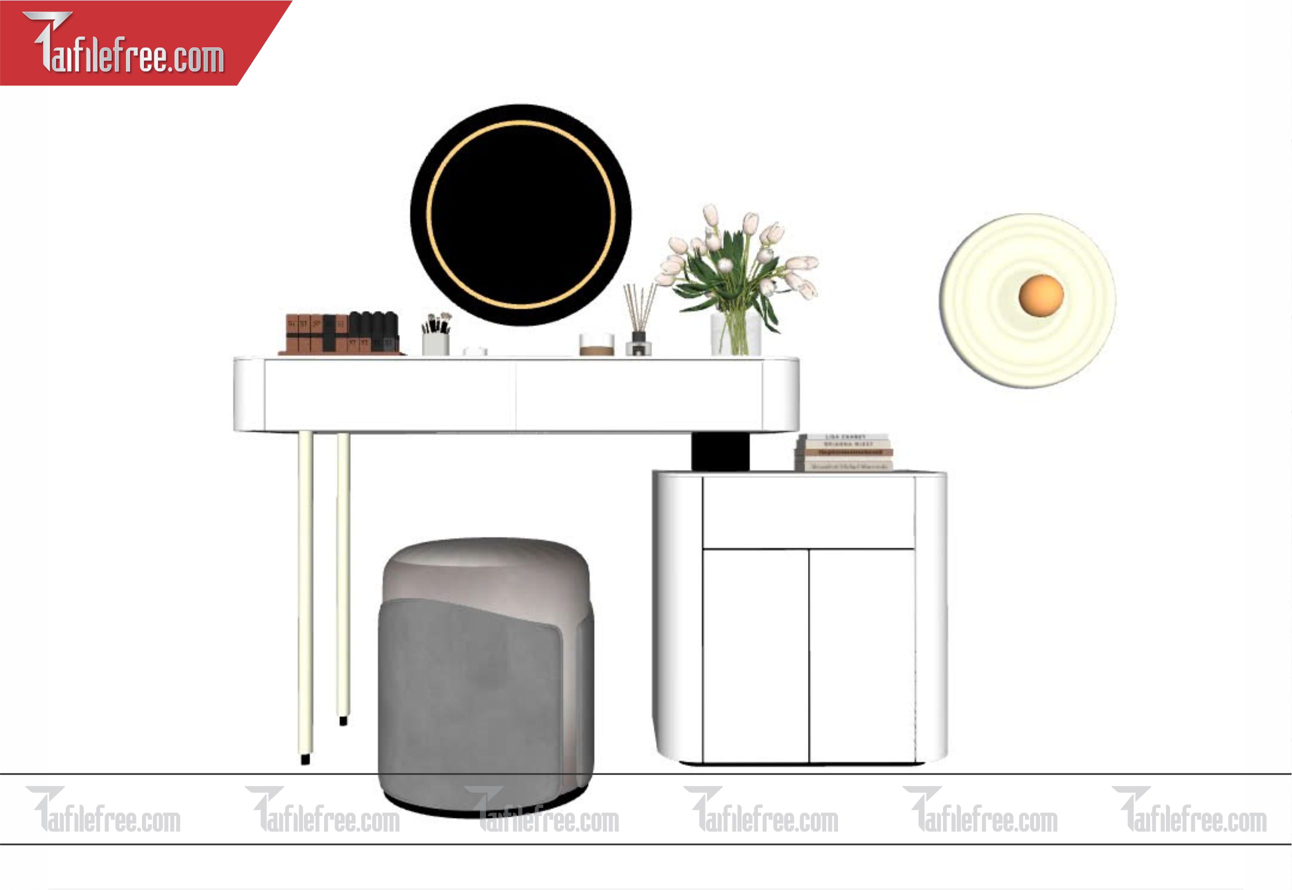 File 3D Sketchup Nội Thất Bàn Trang Điểm_SK279