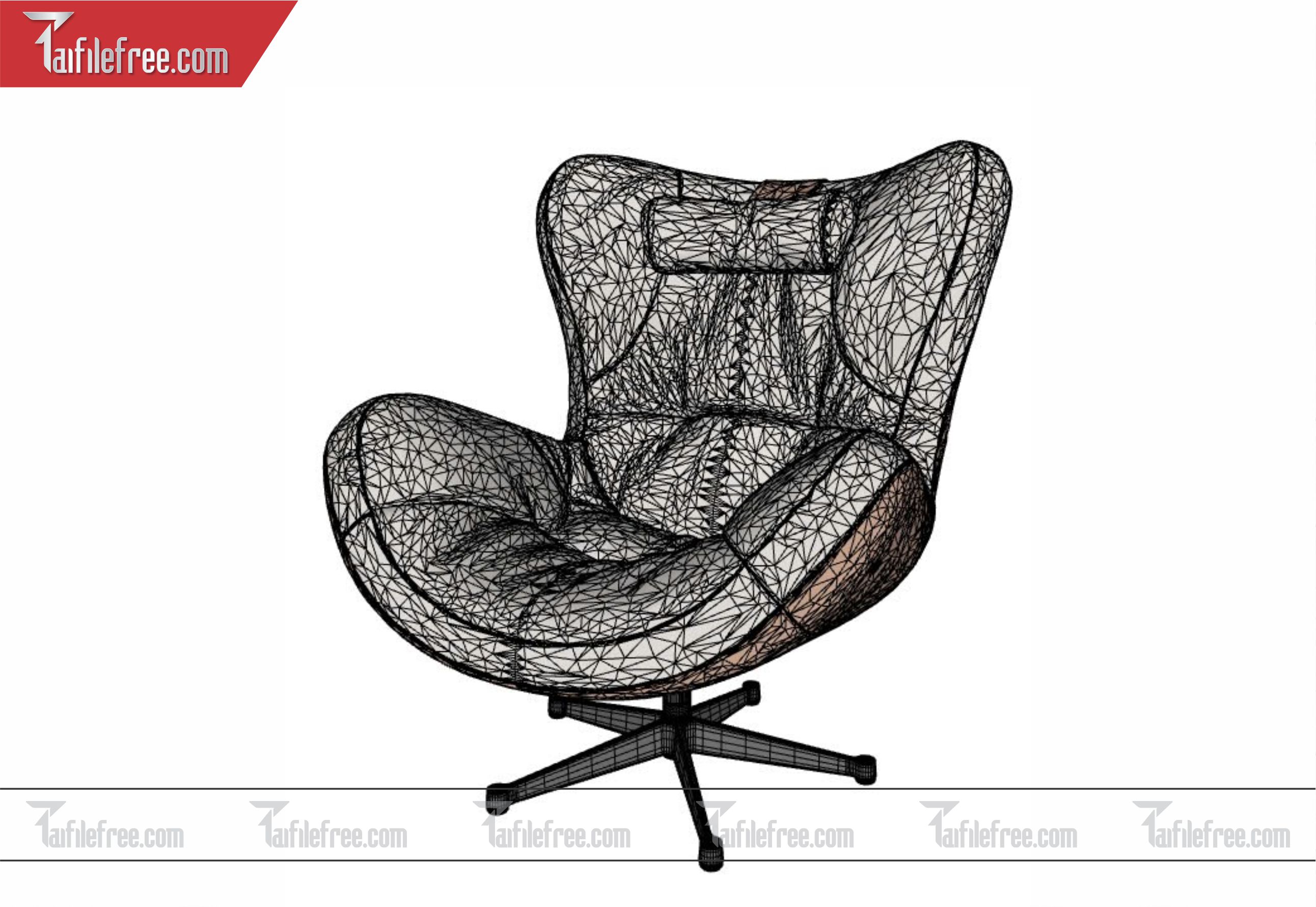 File 3D Sketchup Nội Thất Ghế_SK284