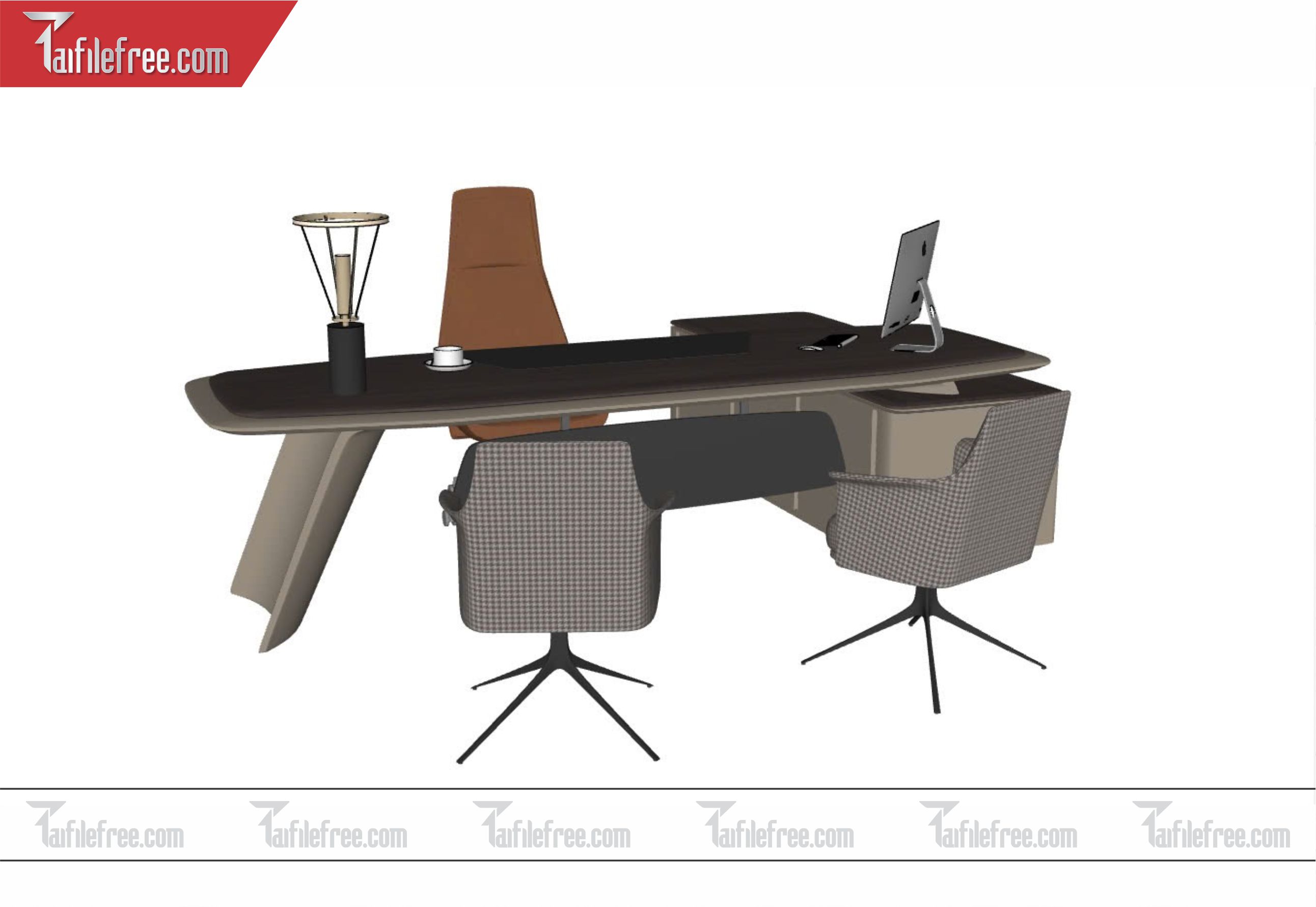 File 3D Sketchup Nội Thất Bàn Ghế Làm Việc_SK288