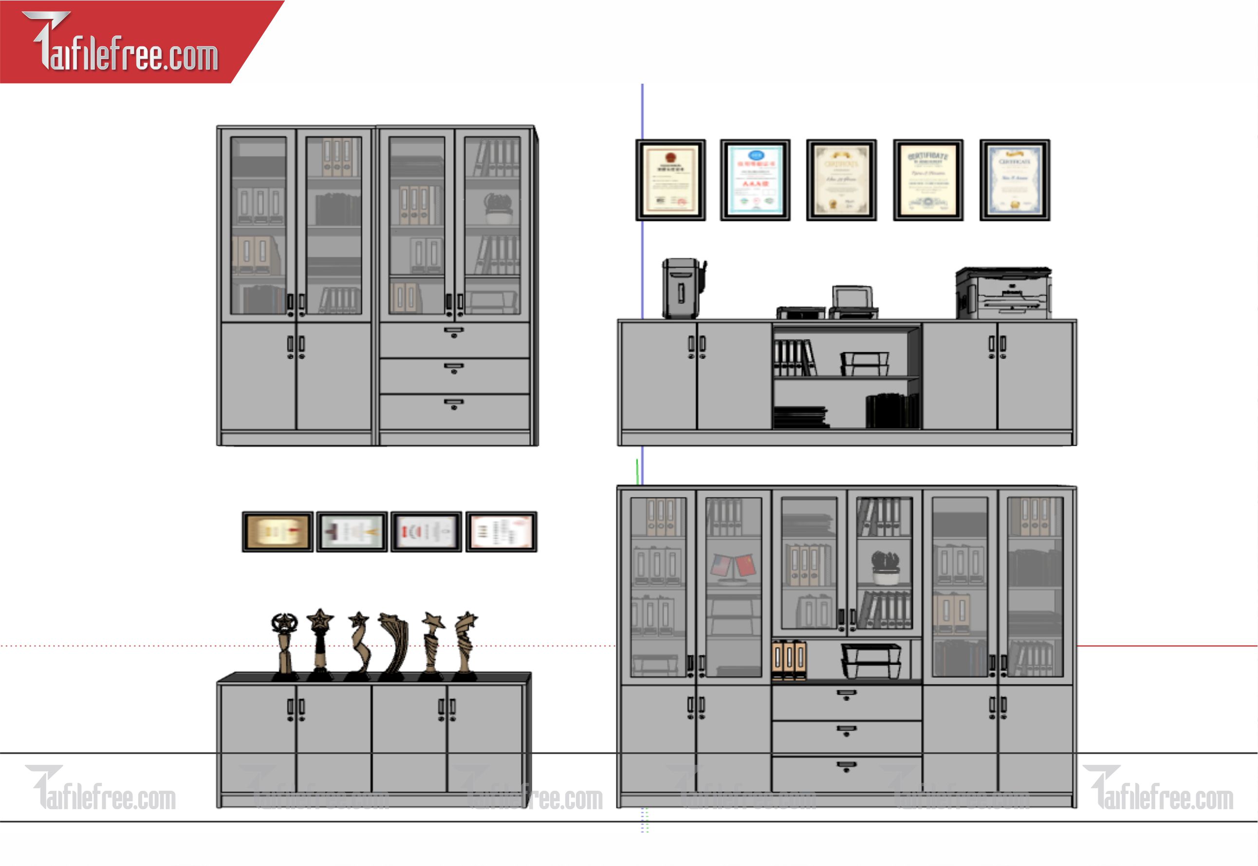 File 3D Sketchup Nội Thất Tủ_SK289