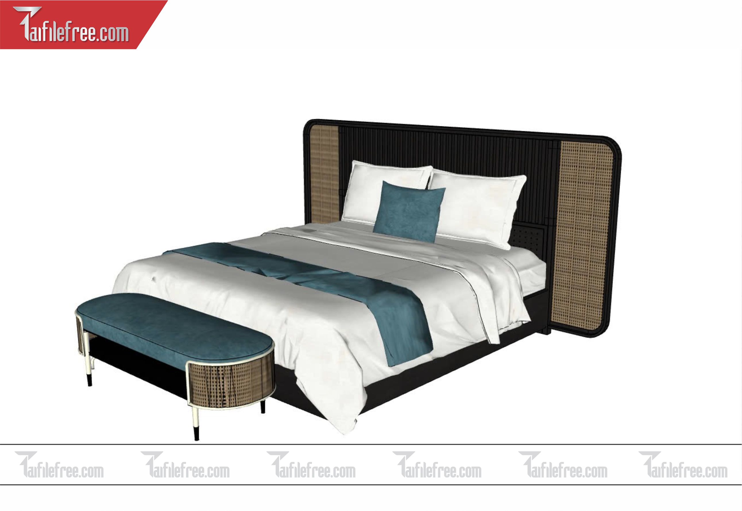 File 3D Sketchup Nội Thất Giường ngủ SK293