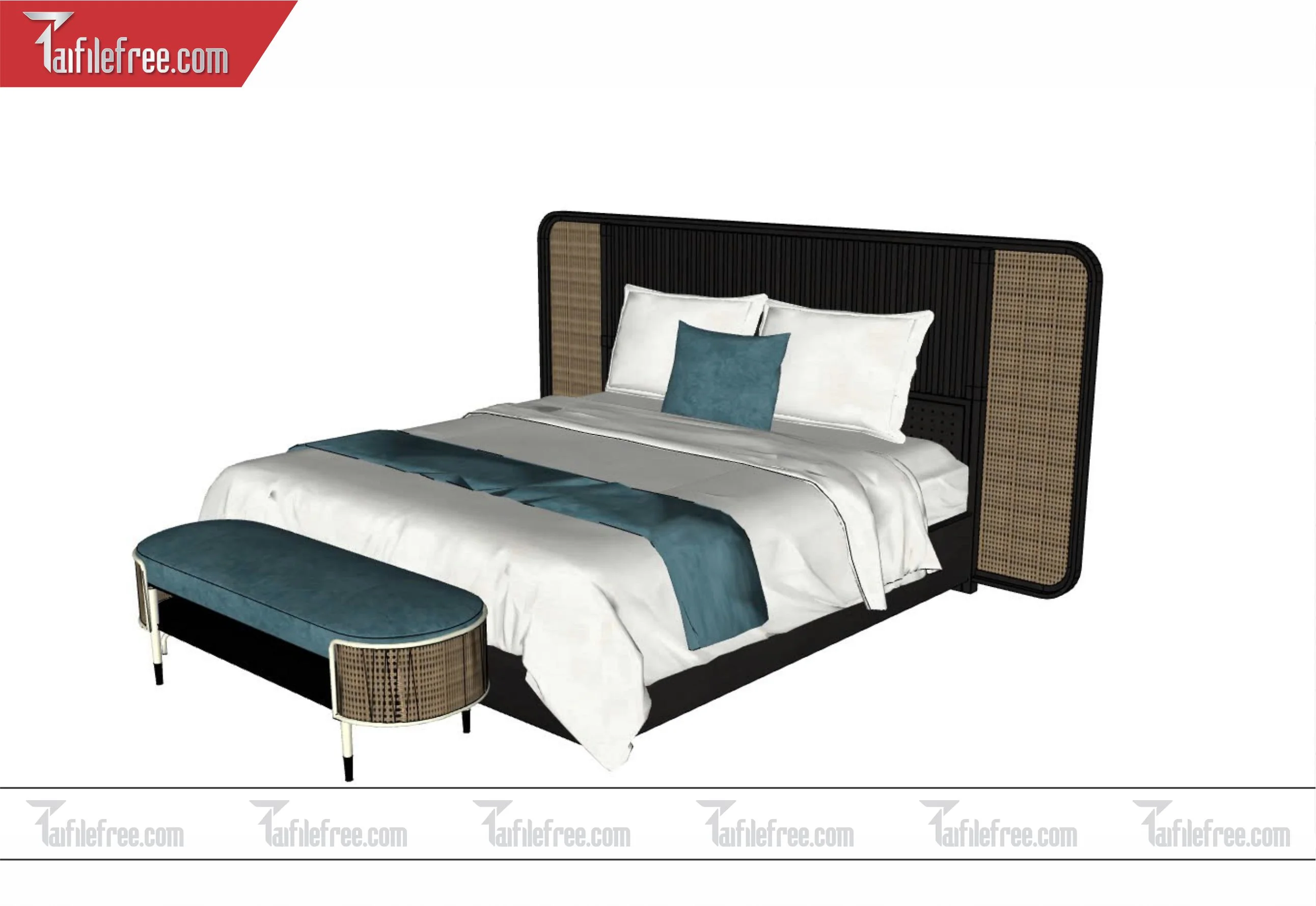 File 3D Sketchup Nội Thất Giường ngủ SK293