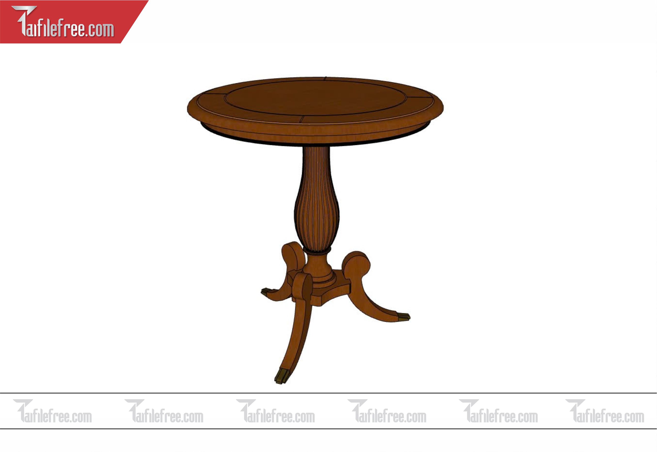 File 3D Sketchup Nội Thất Bàn SK299