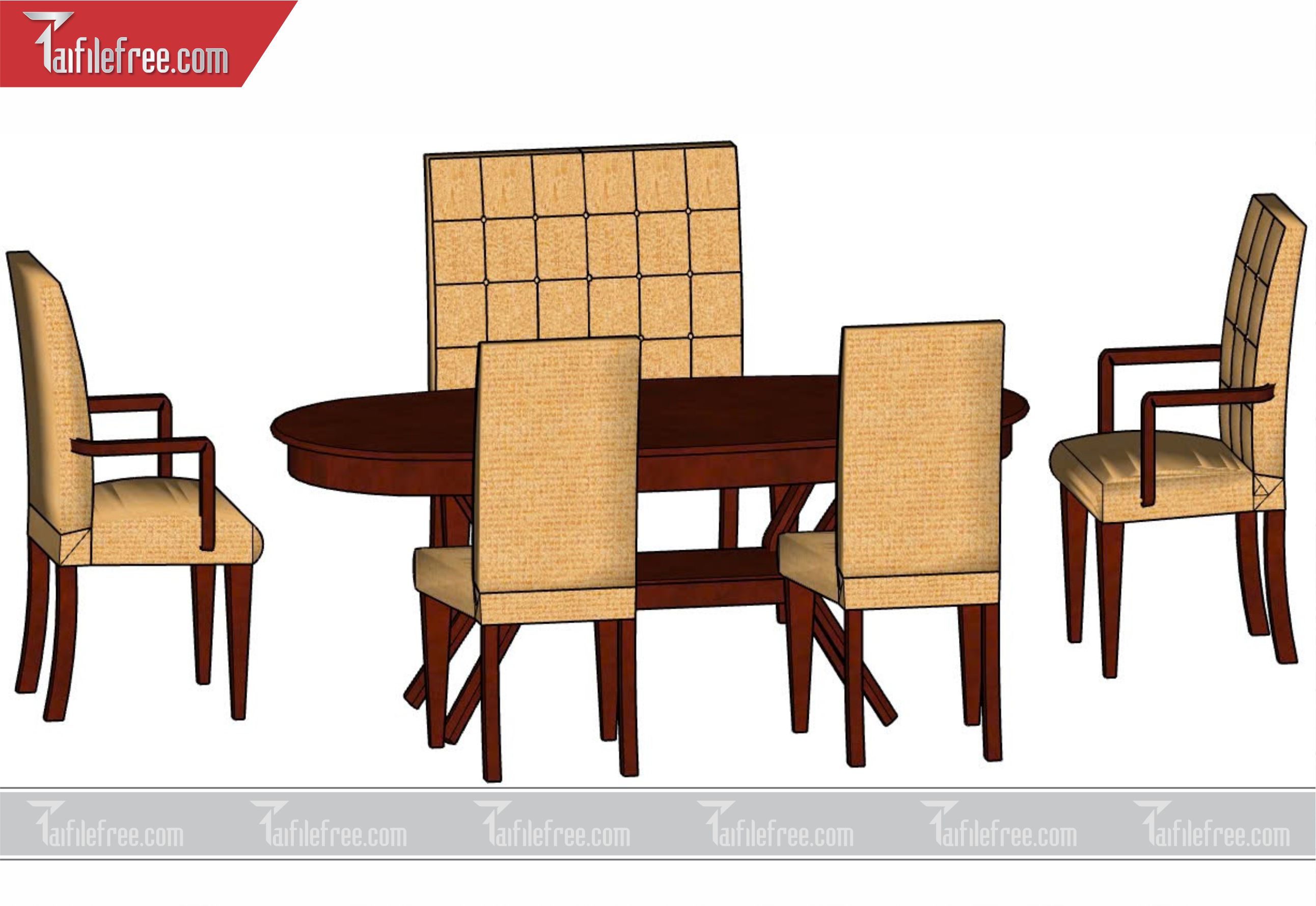 File 3D Sketchup Bàn Ăn_SK31
