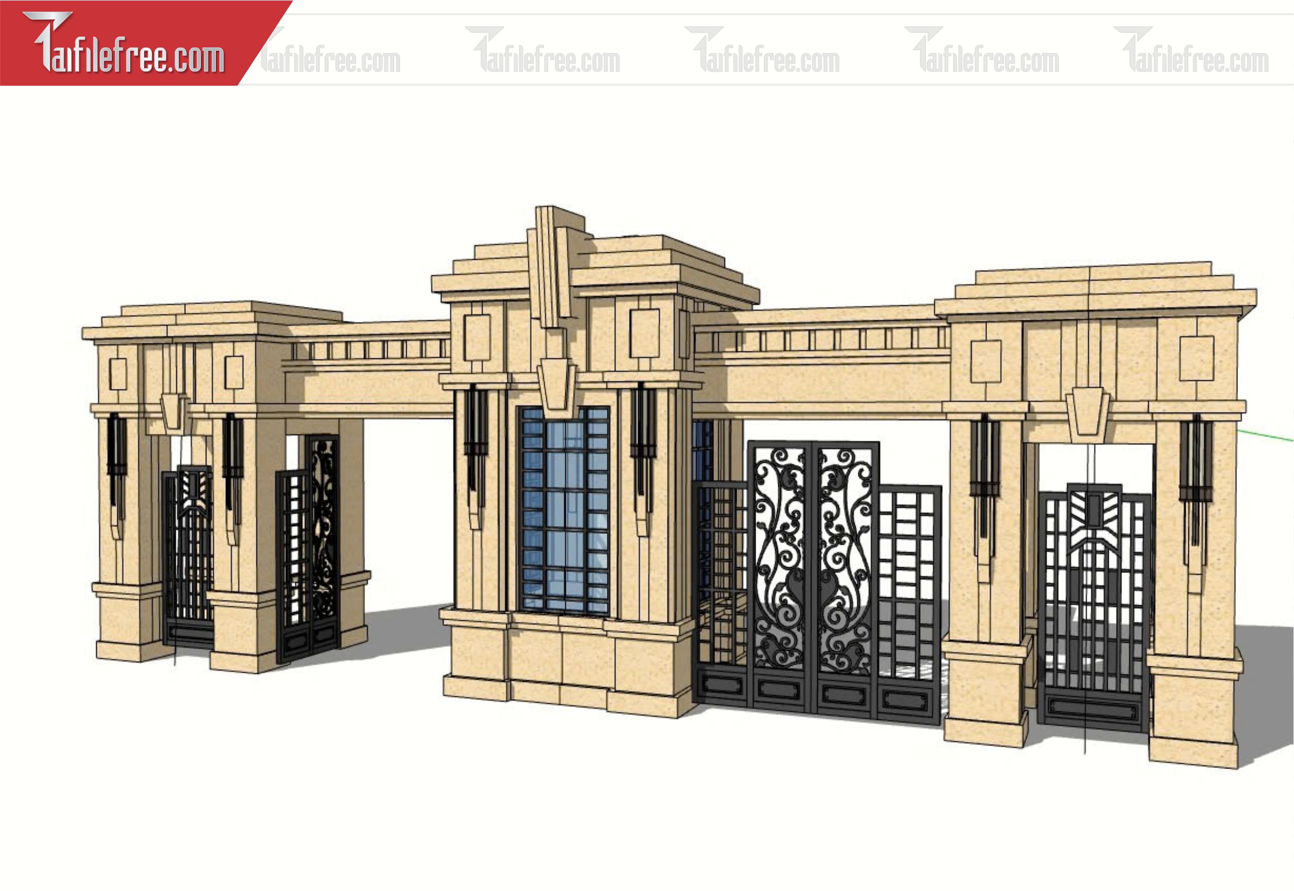 File 3D Sketchup Cổng Nhà_SK320