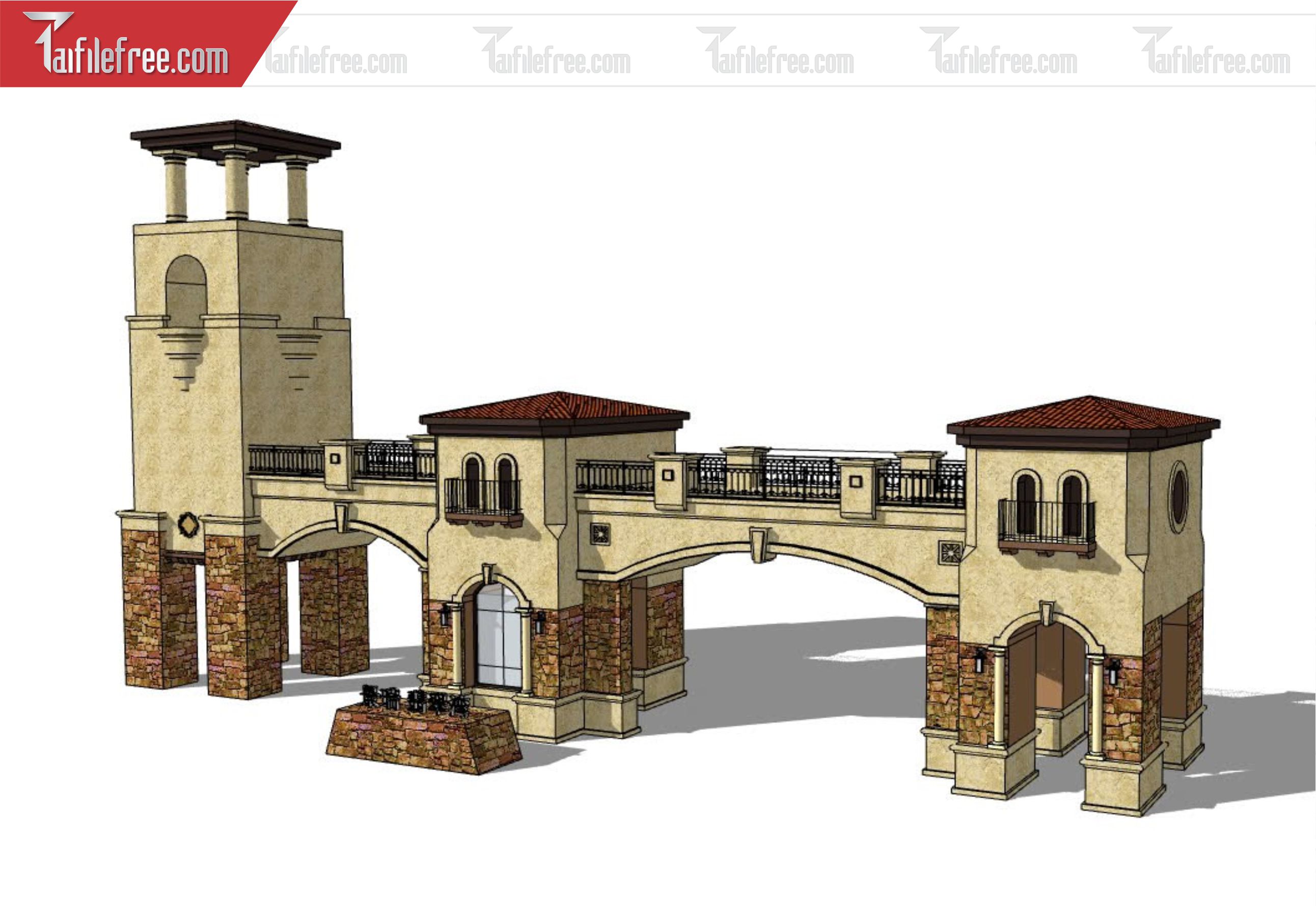 File 3D Sketchup Cổng Nhà_SK321